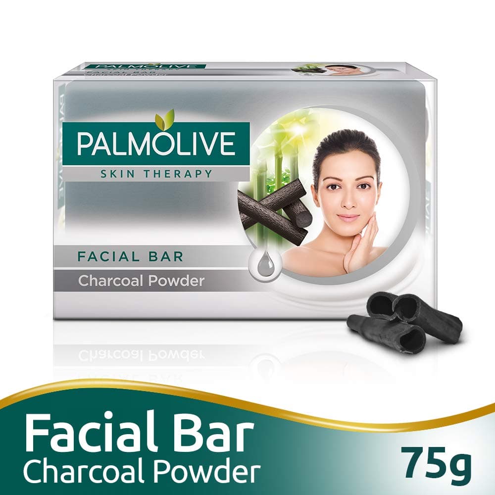 Palmolive Skin Therapy Facial Bar Soap with Charcoal Powder - 75g