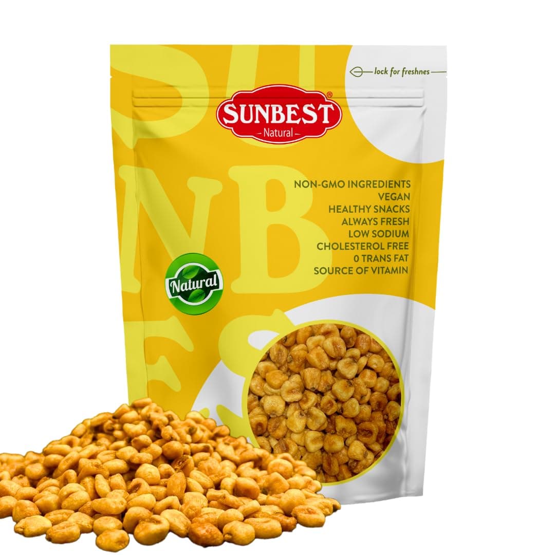 Sunbest Natural - Jumbo Roasted Corn, 3 lbs - Crunchy and Flavorful Snack | Premium Quality Roasted Corn Kernels