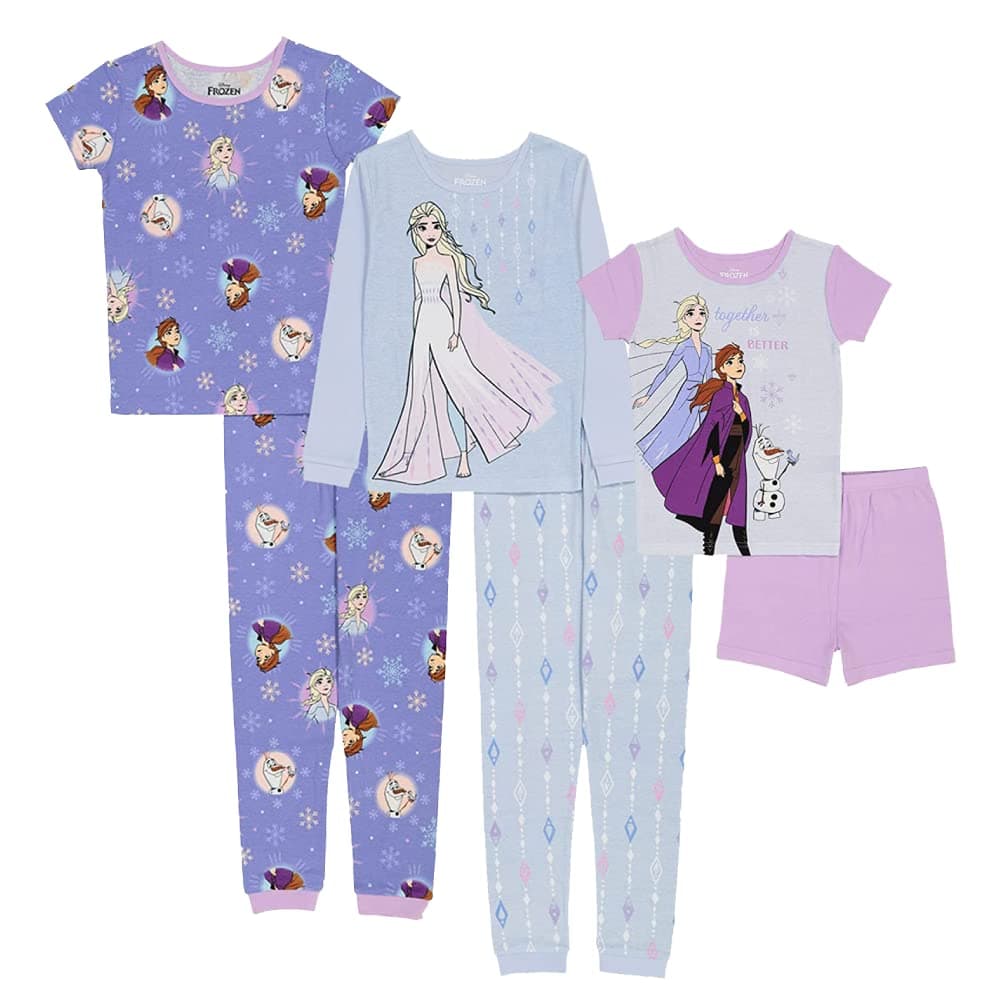 Unisex Kids' 6-piece Snug-fit Cotton Matching Comfortable Pajama Set, Soft & Cute for Kids