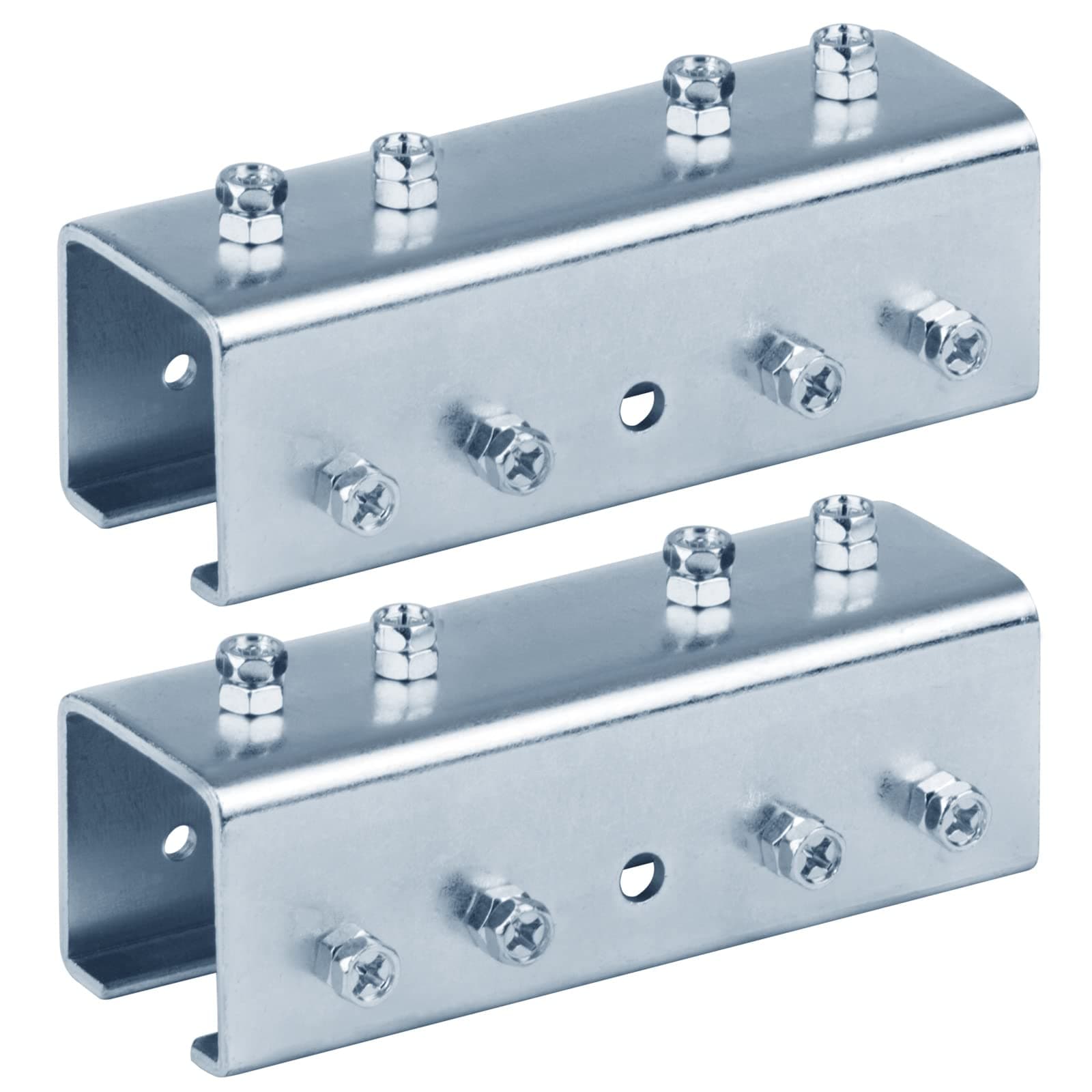 2 PCS U Shaped Splice Fittings Strut Connector Bracket External Channel Coupler, Fit for 1-5/8" Strut Channel, Steel Electrogalvanized(11 Gauge)