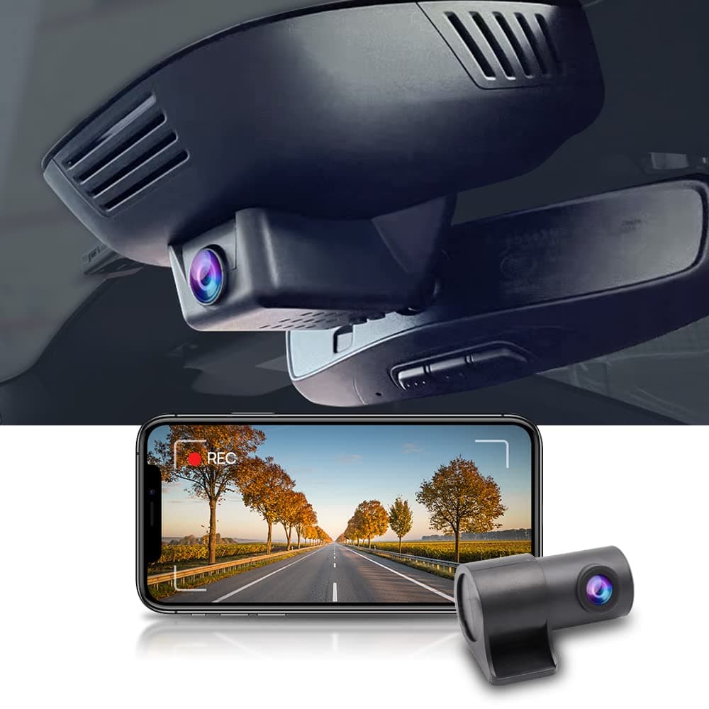 Front 4K Rear 1080P Dash CAM for Polestar 2 2021 2022 2023 2024, Integrated OEM Style, Double HD Video, Loop Recording, WiFi & App, G-Sensor, Easy to Install, Content 128GB Card