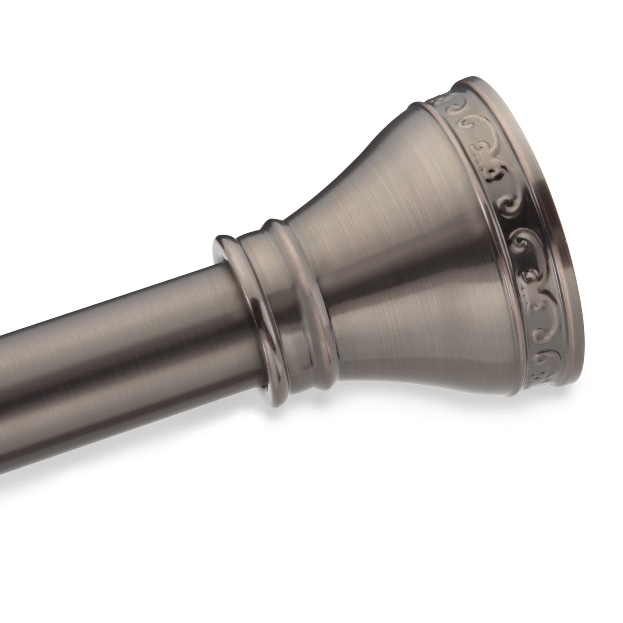 Elegant Home Fashion Touch Up Decorative Shower Curtain Rod, Oil Rubbed Bronze