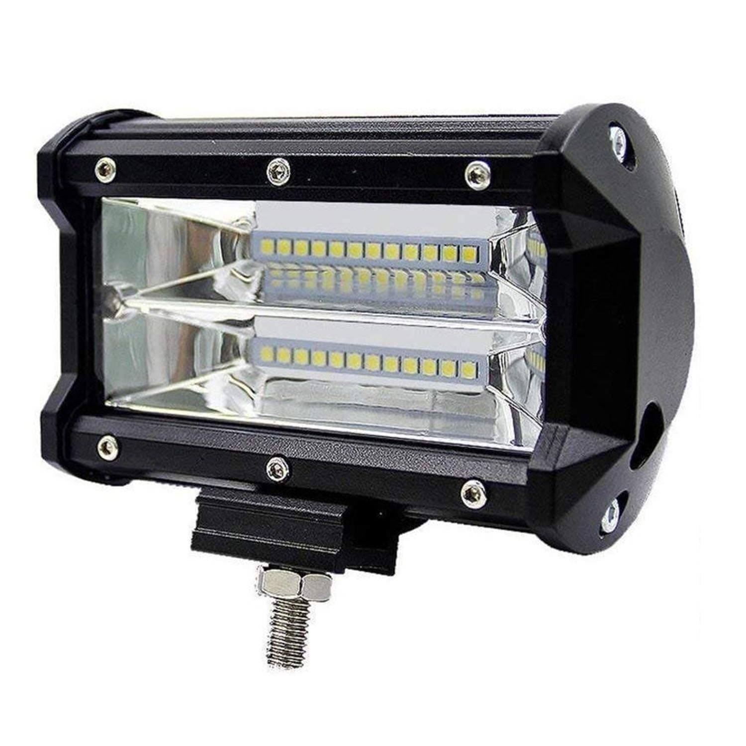 Casago CS5IW1P 5 Inch 24 CREE LED Fog Light Offroad Driving Flood Lamp for Bikes Cars Truck Pickup Jeep SUV ATV UTV (72W, 1 PC)