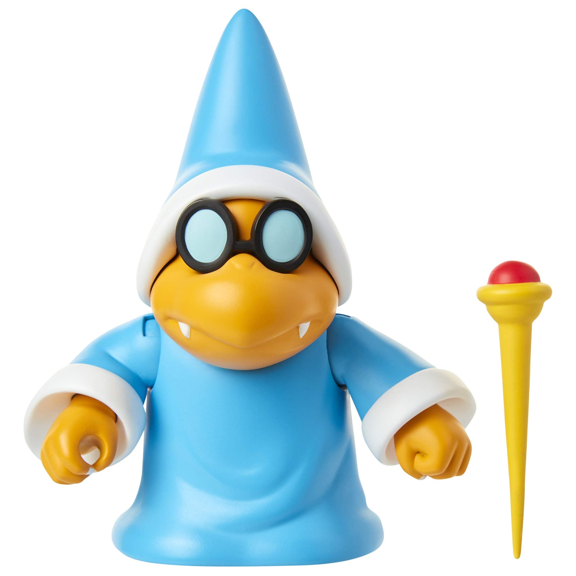 SUPER MARIO Nintendo Collectible Magikoopa 4" Poseable Articulated Action Figure with Wand Accessory, Perfect for Kids & Collectors Alike! for Ages 3+