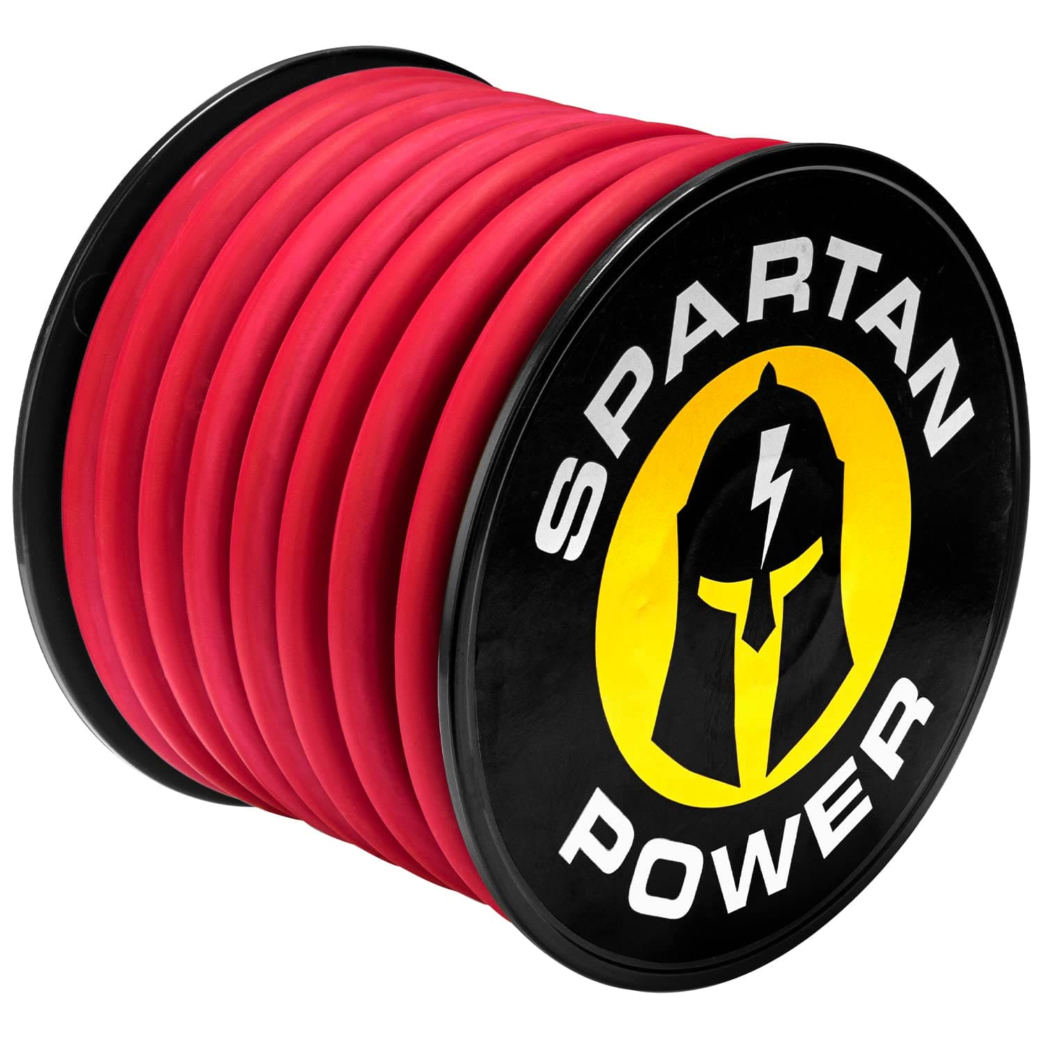 Spartan Power Welding Lead & Car Battery Cable - DIY Bulk Automotive Grade Copper Wire - 600 Volt, 4 AWG, 10 Foot, Red