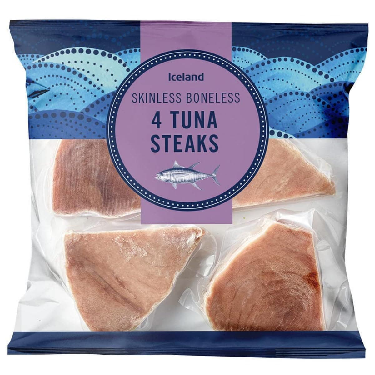 Iceland The Fish Market 4 Tuna Steaks 400g (Frozen)