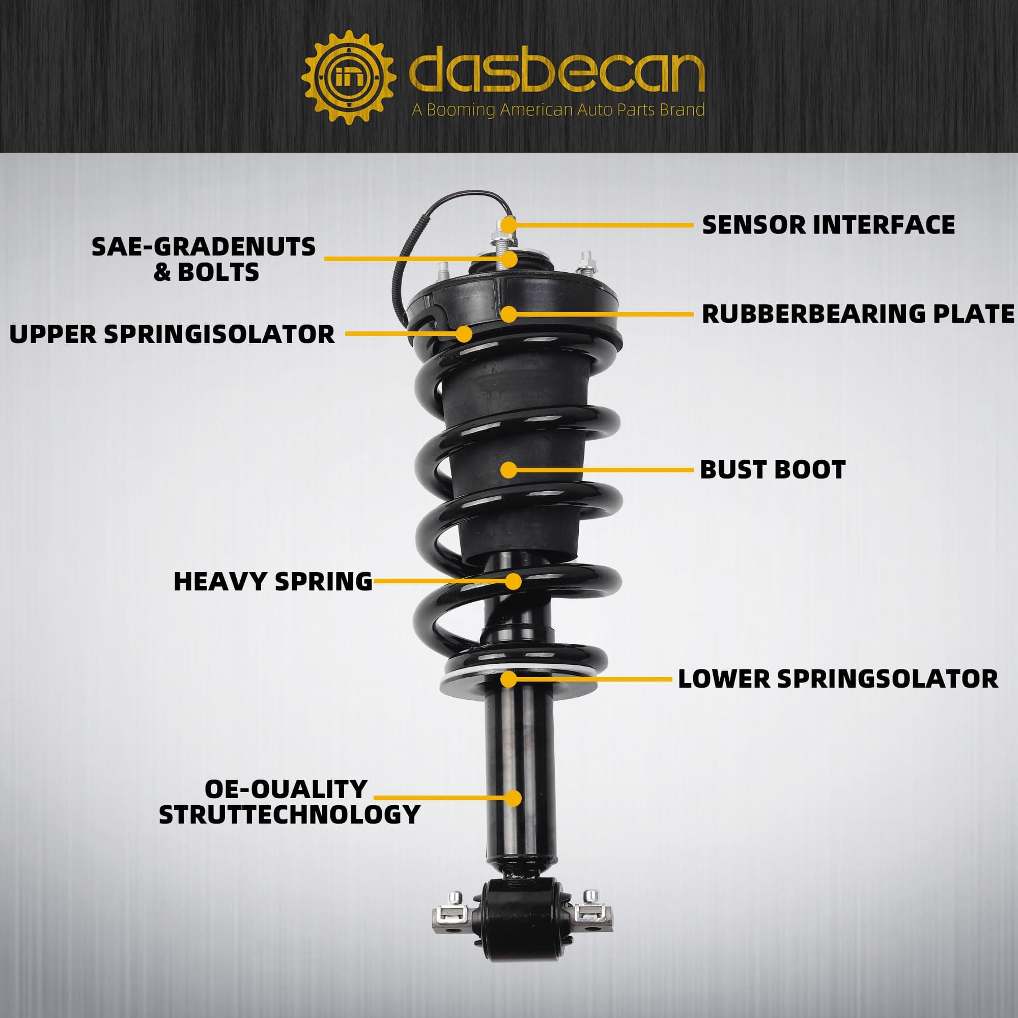 2015-2020 Cadillac Escalade Chevy Suburban Tahoe GMC Yukon Sierra Front Struts