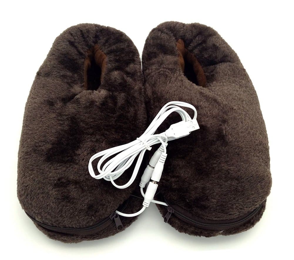 USB Heating Slipper,Electric Heated Pad Shoes Soft Wear for Feet Keep Warm Indoor Home,1 Pair