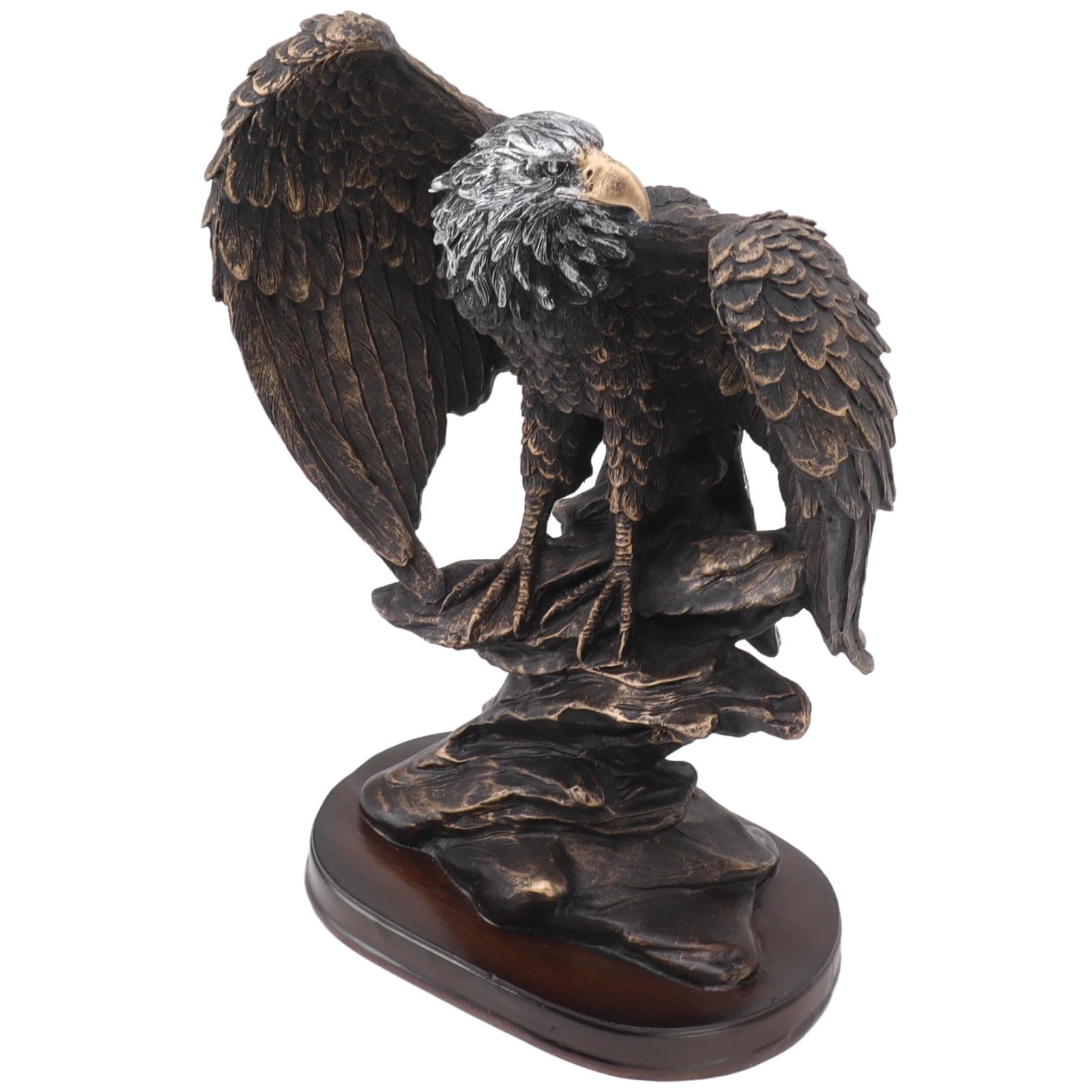 Eagle Statue, Eagle Figurines Bald Eagle Bronze Statue Resin Vintage Outdoor Home Decor Eagle Figurine