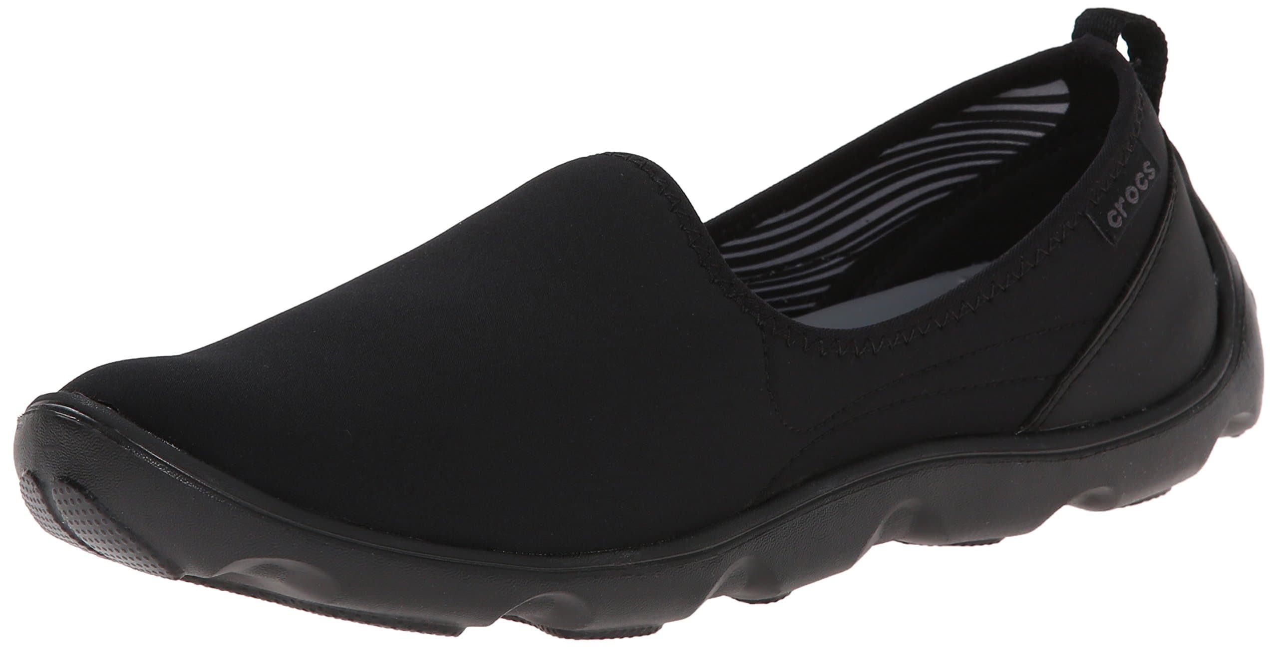 crocs Women's Duet Busy Day Shoe,Black/Black,8 M US