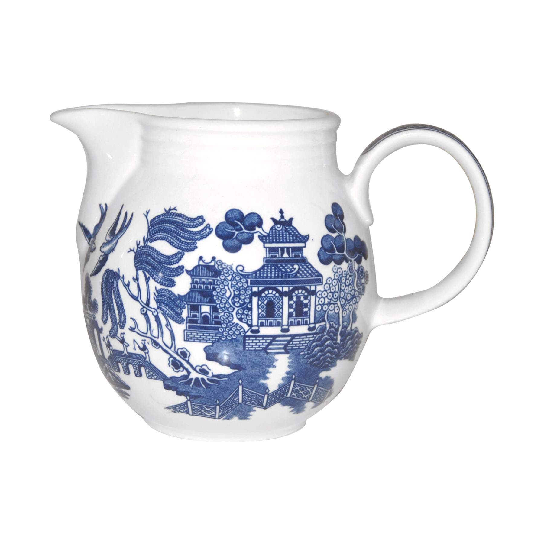 Churchill Blue Willow Milk Jug 30-ounce