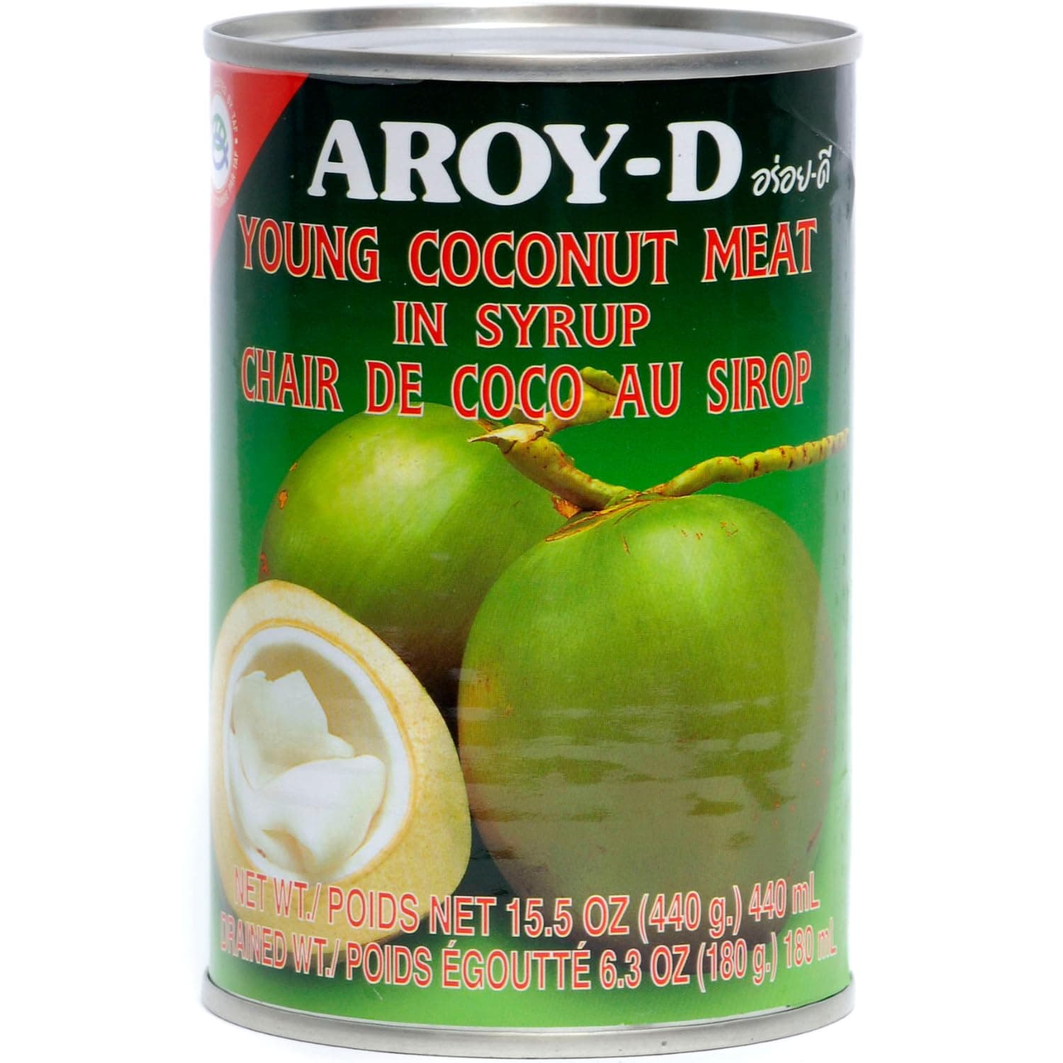 Young Coconut Meat in Syrup - 15oz (Pack of 3)