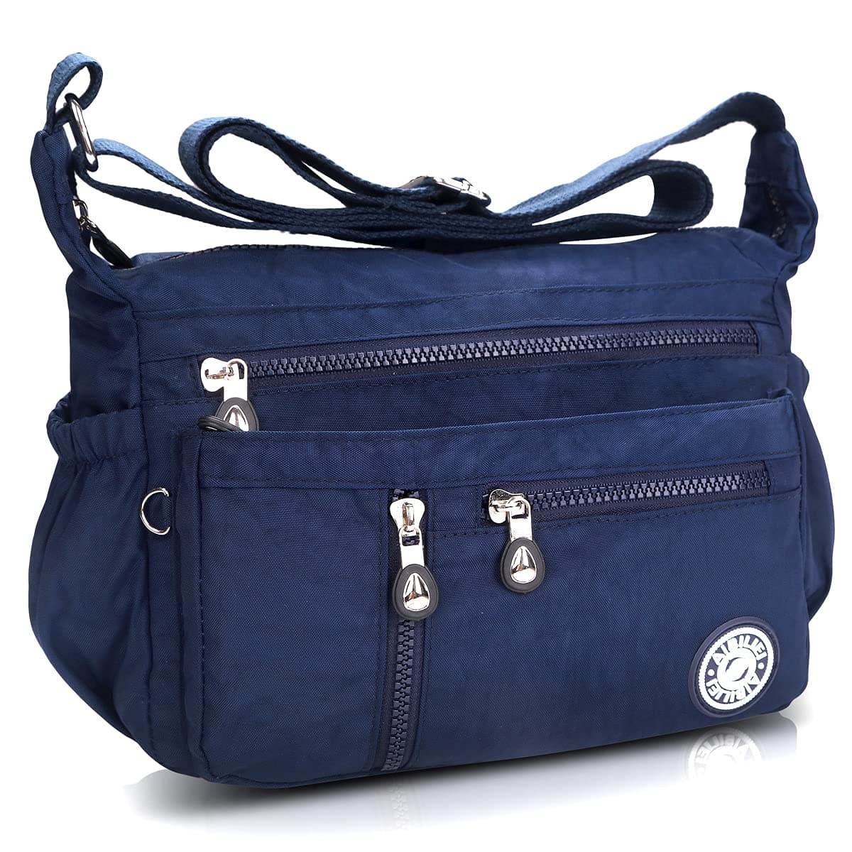 Womens Multi Pocket Casual Crossbody Bag Shoulder Messenger bag Handbag for Daily Use Slightly waterproof