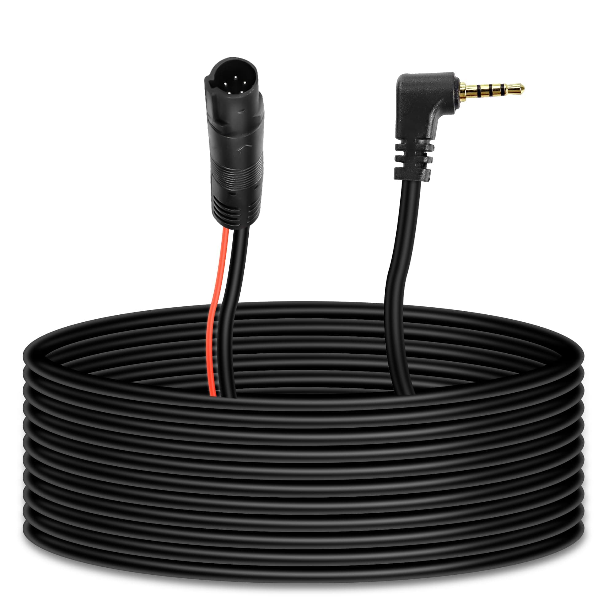 MEIRIYFA 5 Pin Dash Cam Cable Rear View Camera Wire 5 Pin Male to 2.5mm Male Plug Car Backup Camera Reverse Mirror Extension Cord for Trucks,RV,Bus (10M)