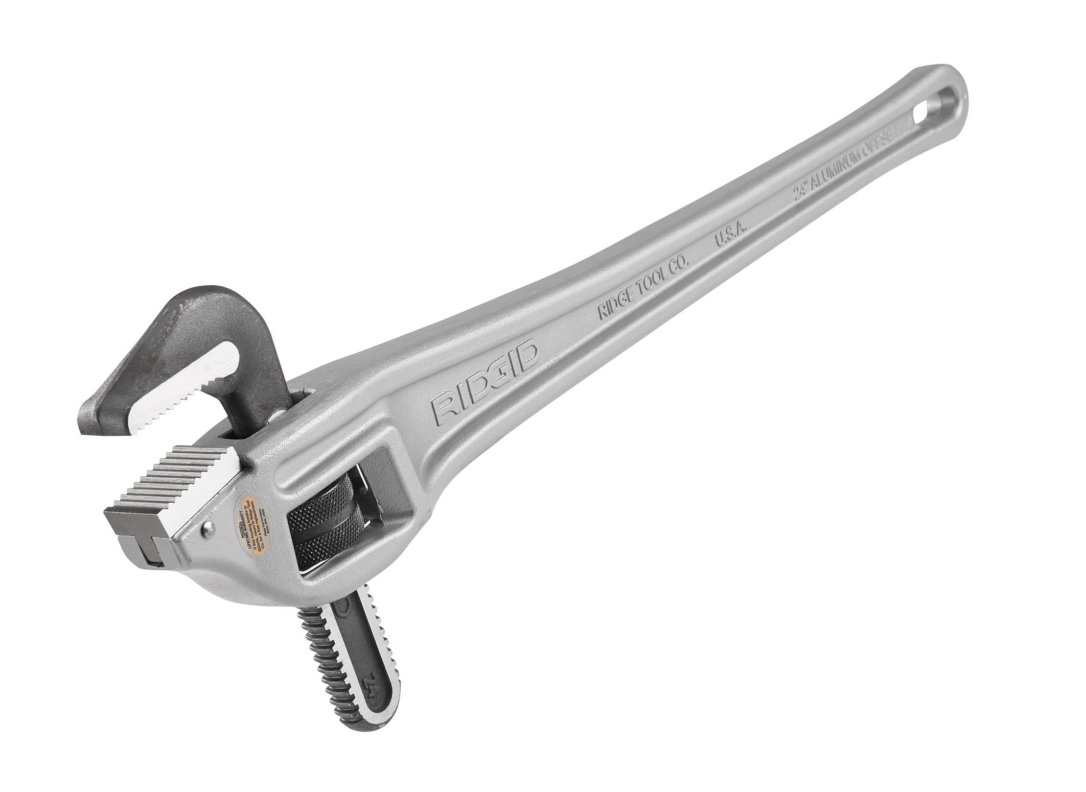 31130 Model 24 Aluminium Offset Pipe Wrench, 24-inch Plumbing Wrench