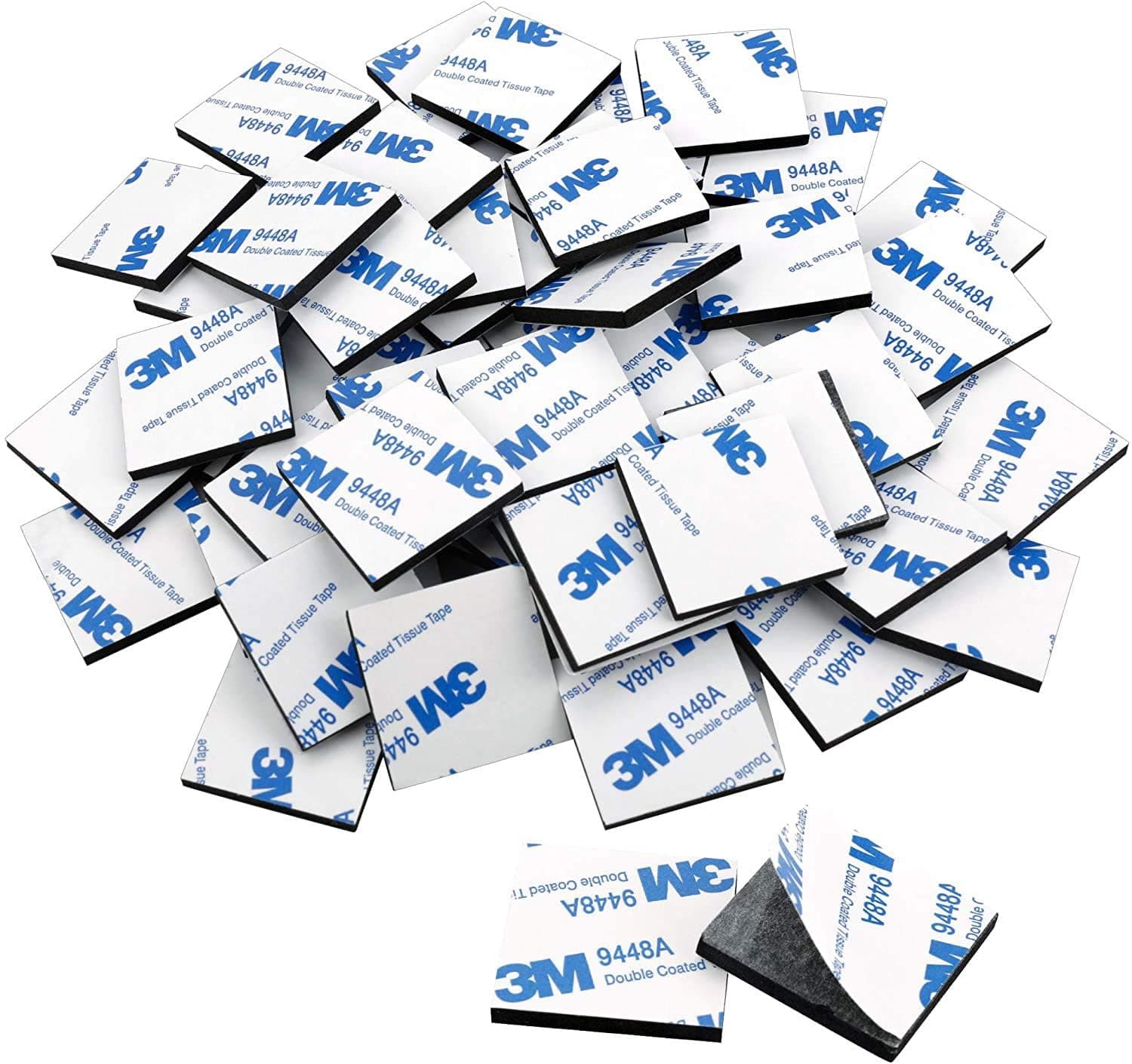 UPINS 120 Pack Double Sided Foam Tape Square Self-Adhesive Foam Tape Black Strong Tape Pads for DIY Art Crafts Supplies