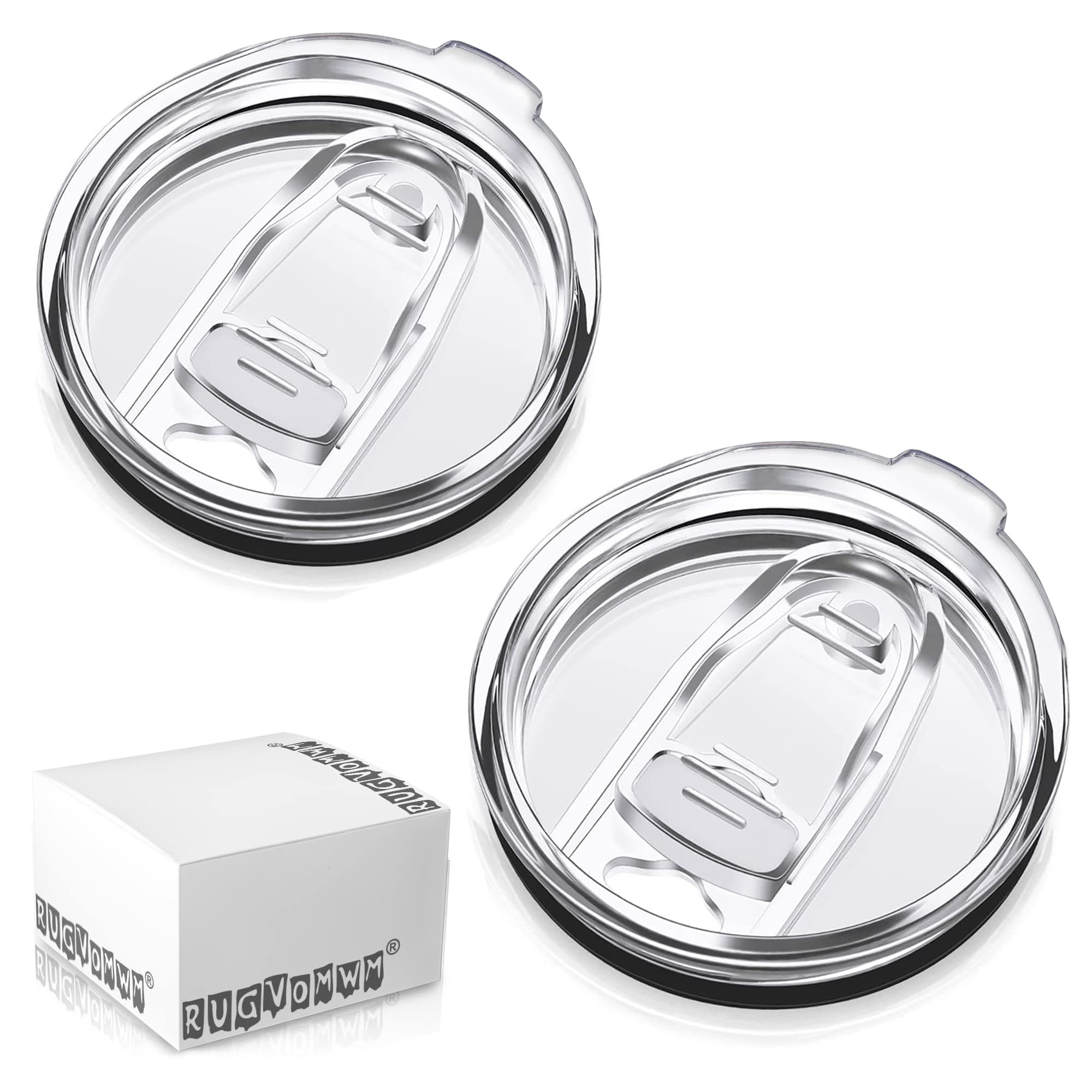 30 OZ - 2 Pack Yeti Lids 30 oz Replacement Lid - Spill Proof Yeti Tumbler Lid - Yeti Replacement Lids,Fit 30 oz Rtic Lid、Yeti Lid and More - 3.7~3.74 Inch Diameter