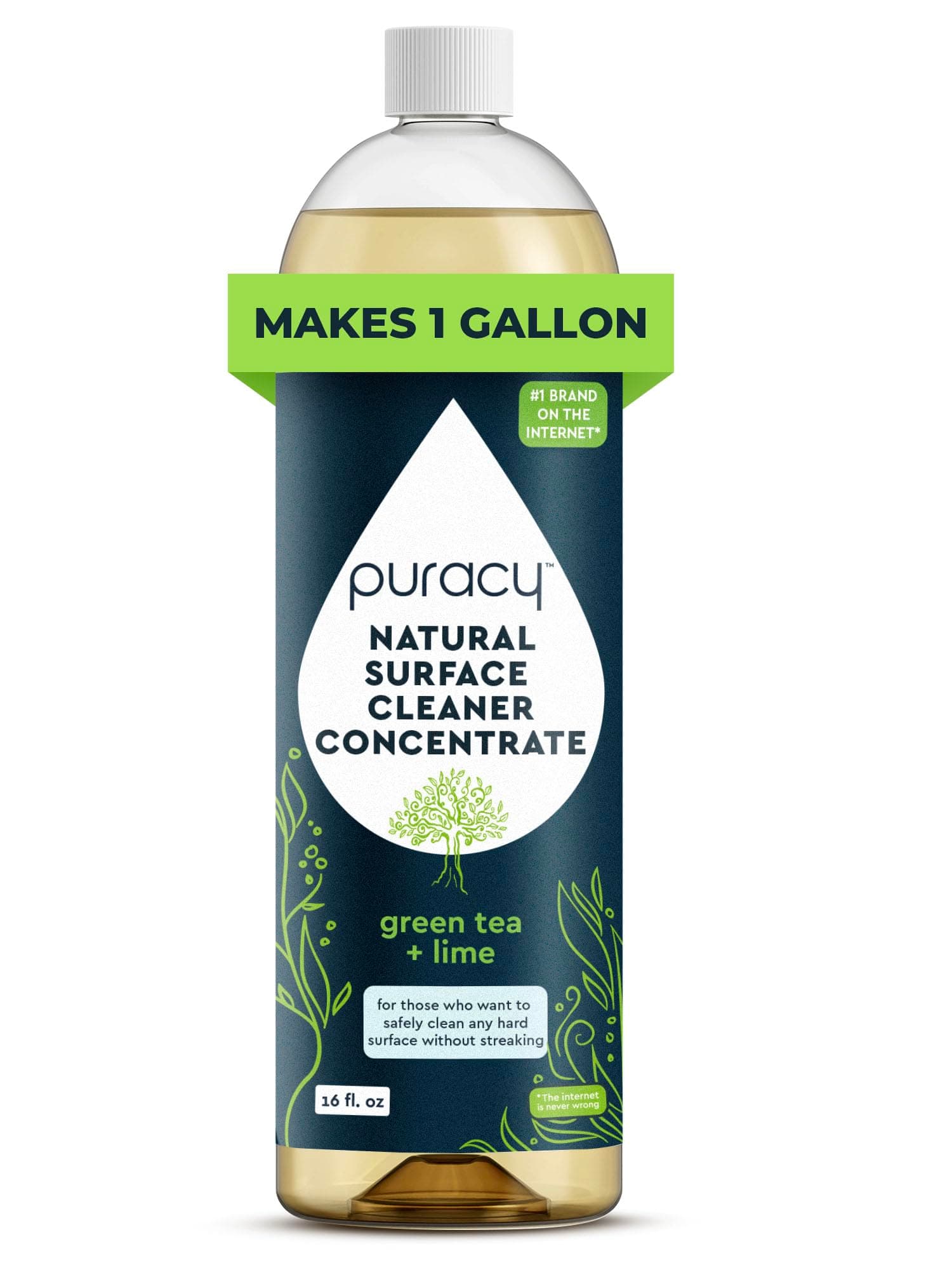 Natural All Purpose Cleaner Concentrate, Makes 1 Gallon, Food Safe, Residue-Free, 16 Ounce