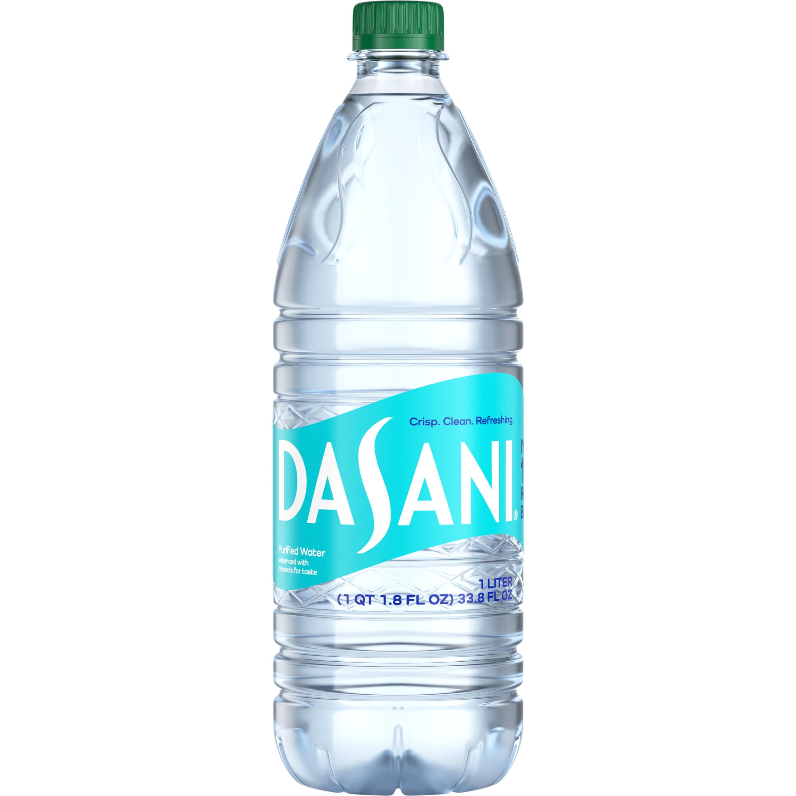DASANI Purified Water Bottle Enhanced with Minerals, 33.8 Fl Oz