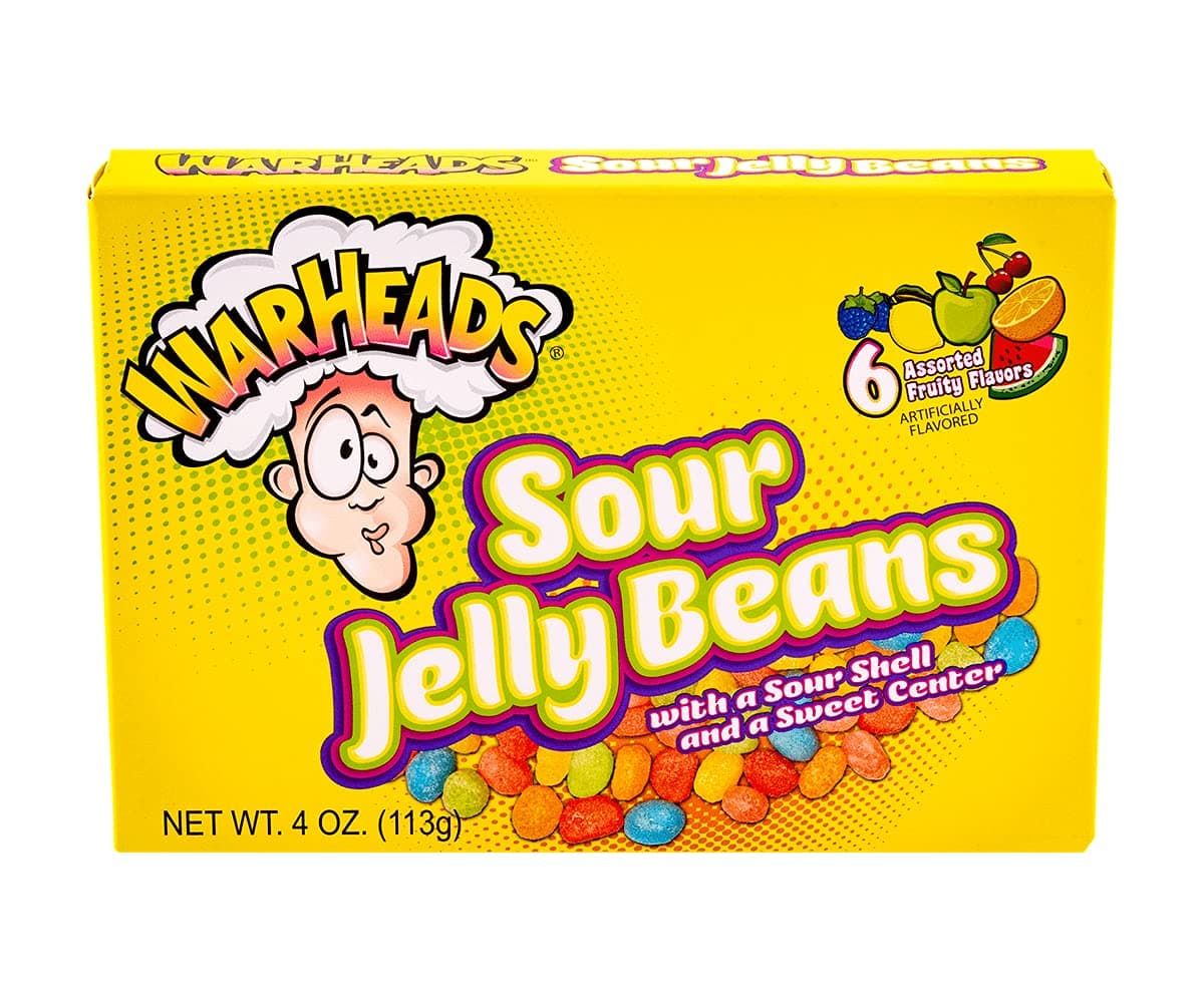 WARHEADS SOUR JELLY BEANS 4oz (113g)