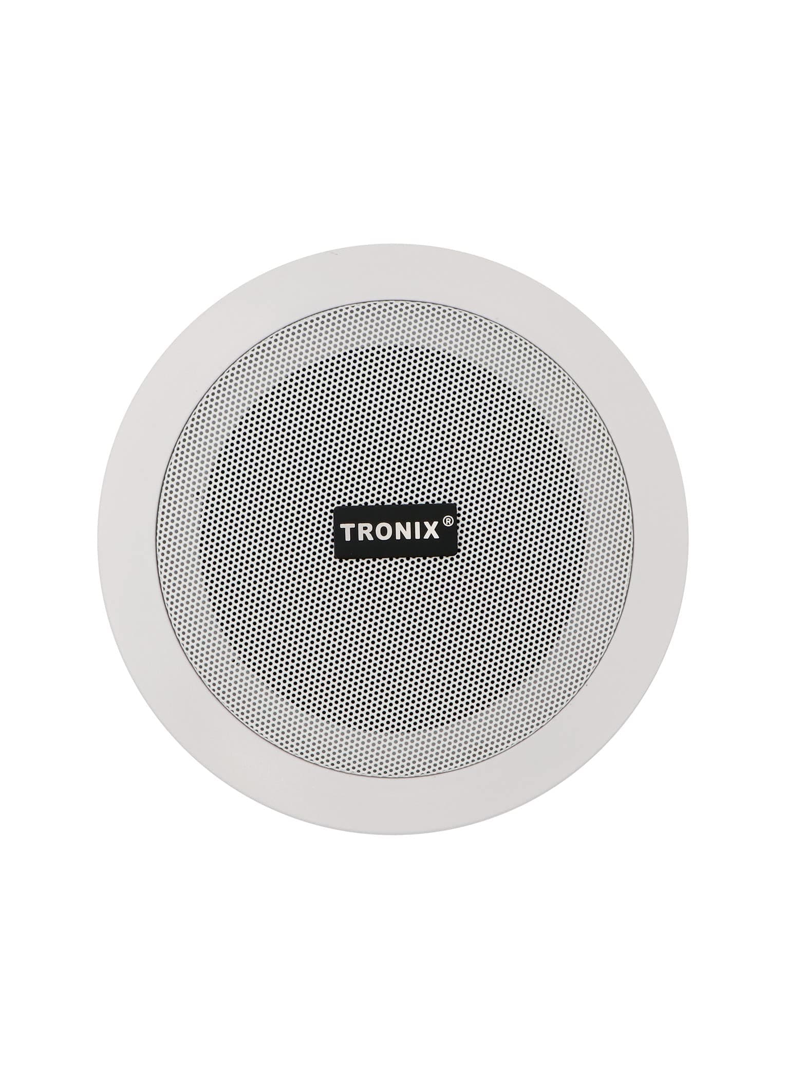 TRONIX TCS56E 5-Inch Ceiling Speaker with Transformer, White