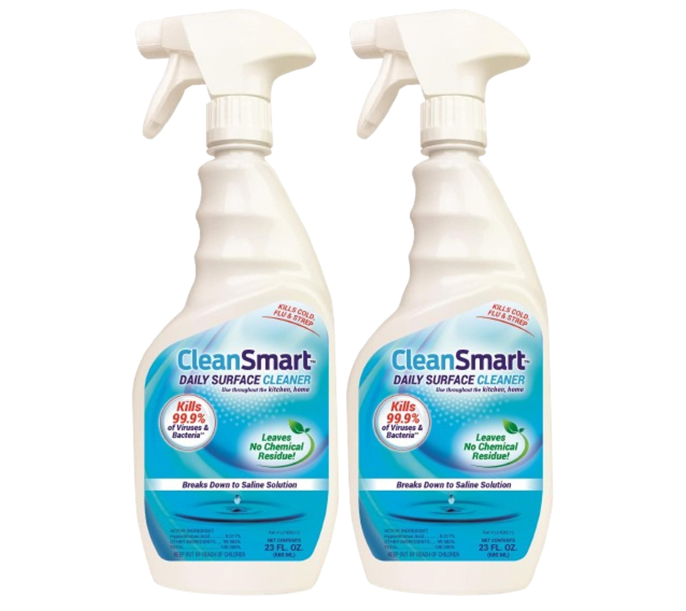 Daily Surface Cleaner Kills 99.9% of Germs, No Harsh Chemicals, 23oz, 2PK