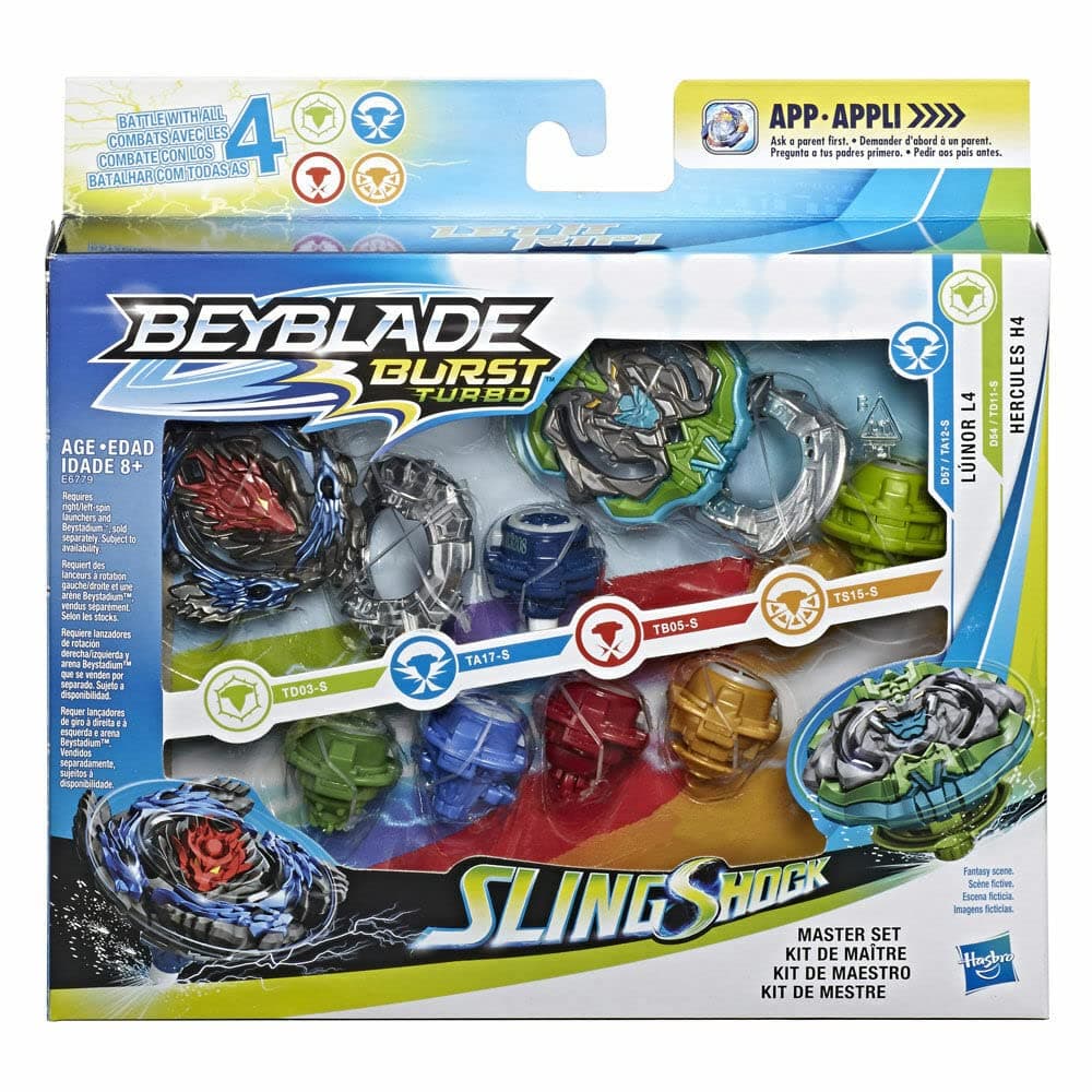 Beyblade Burst Turbo Slingshock Master Set - Luinor L4/Hercules H4