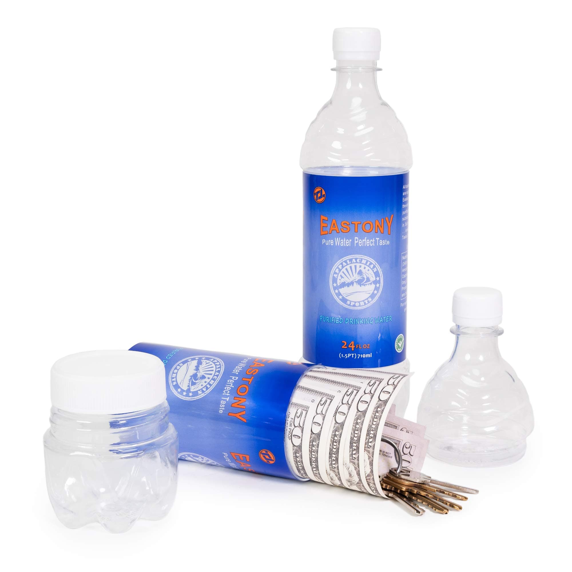 Water Bottle Hidden Safe for Valuables – with 3 Different Compartments with middle One for hiding Valuables - Hiding Spot for Cards, Keys, Jewelry & Cash