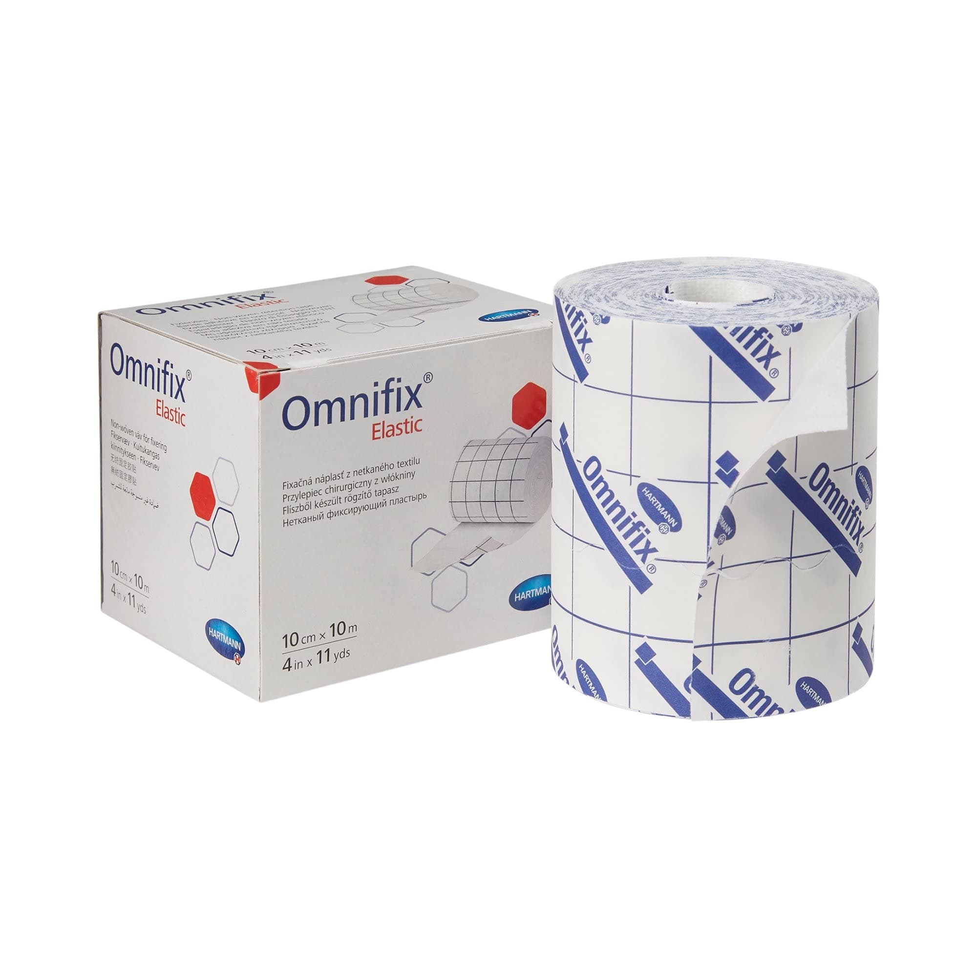 Ensur Omnifix Dressing Retention Tape, Skin Friendly Nonwoven 4 Inch X 10 Yard White, 900603 - One Roll