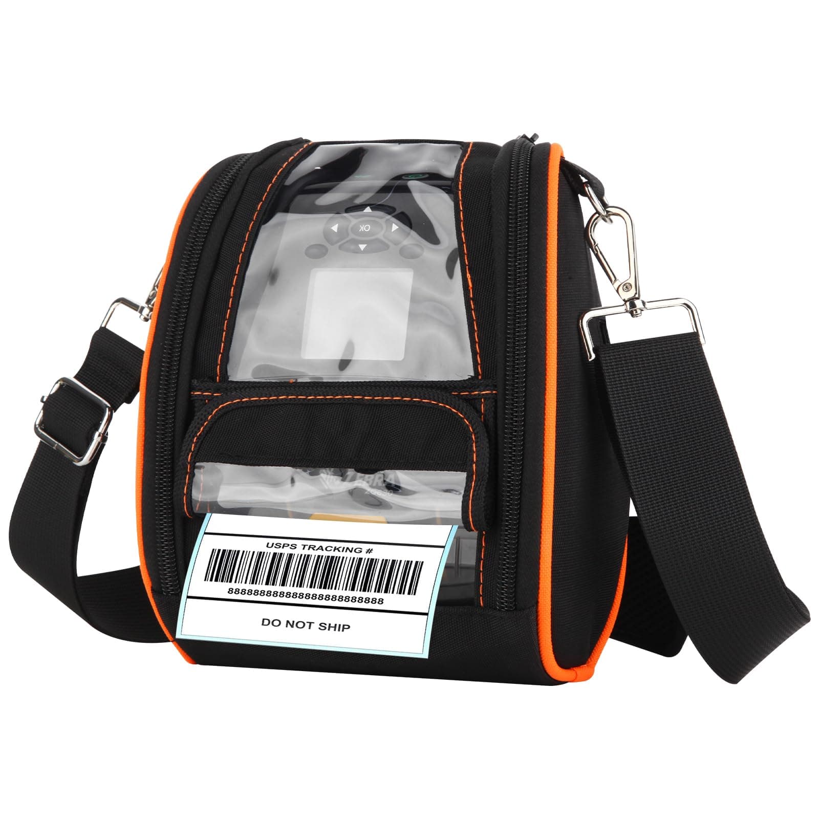 IYOUBOL Carrying Case for Zebra ZQ630 & QLN420 - Portable Thermal Label Printer Bag with Shoulder Strap, Easy Transport and Protection, Convenient Label Access | P1050667-017, ZEB-P1050667017