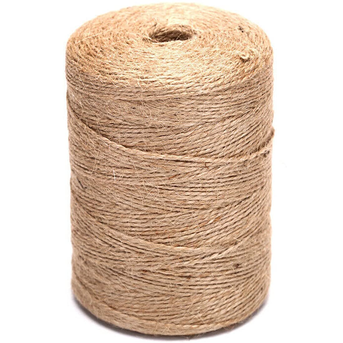 1100 Ft Natural Jute Twine String 2mm 3ply Thin Ribbon Hemp Twine for Craft Plant Gift Wrapping Christmas Handmade Arts Decoration Packing String Bulk (1100 Ft (330M))