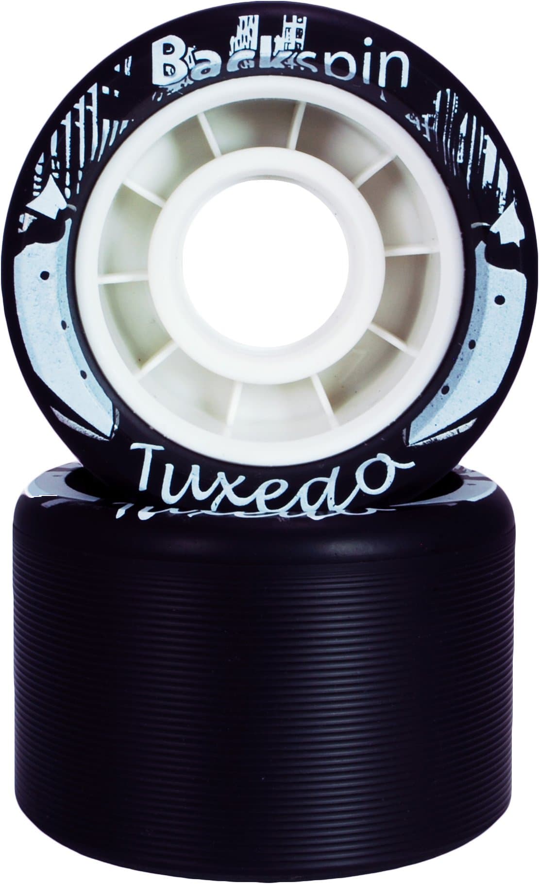 Vanilla Backspin Tuxedo Quad Roller Speed Skate Wheels 93A