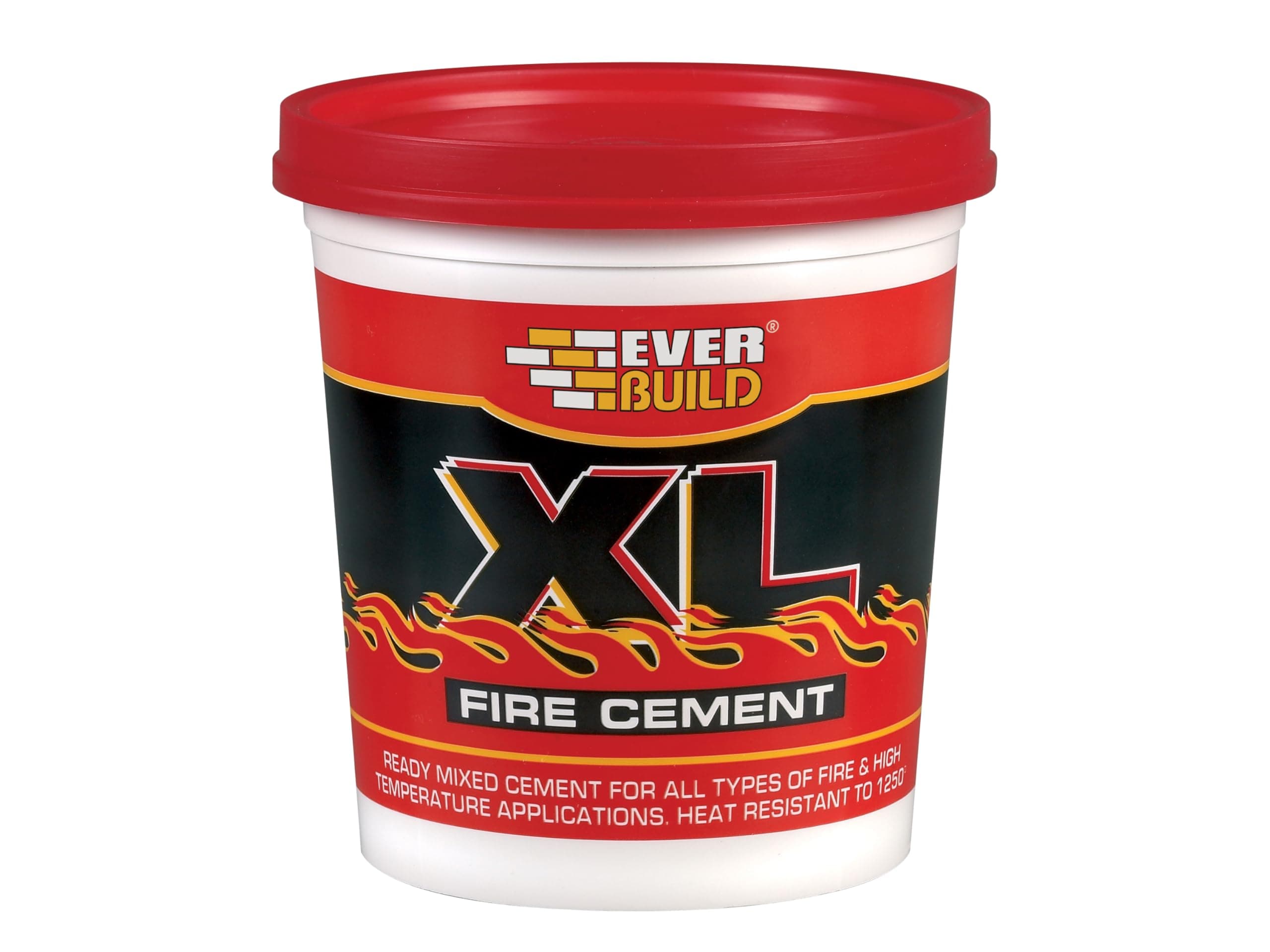 Everbuild – XL Fire Cement – Ready Mixed – Resistant to Temperatures Up to 1250˚C – Buff – 5kg