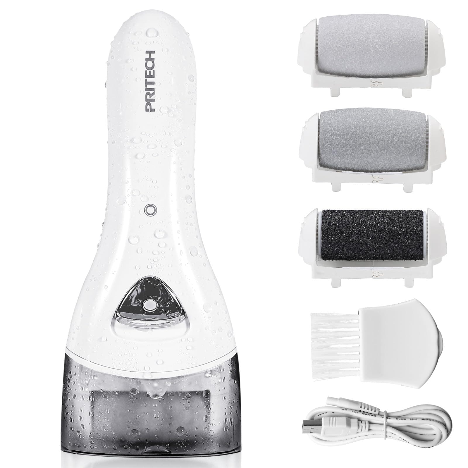 Electric Feet Callus Removers Rechargeable,Portable Electronic Foot File Pedicure Tools, Electric Callus Remover Kit,Professional Pedi Feet Care Perfect for Dead,Hard Cracked Dry Skin