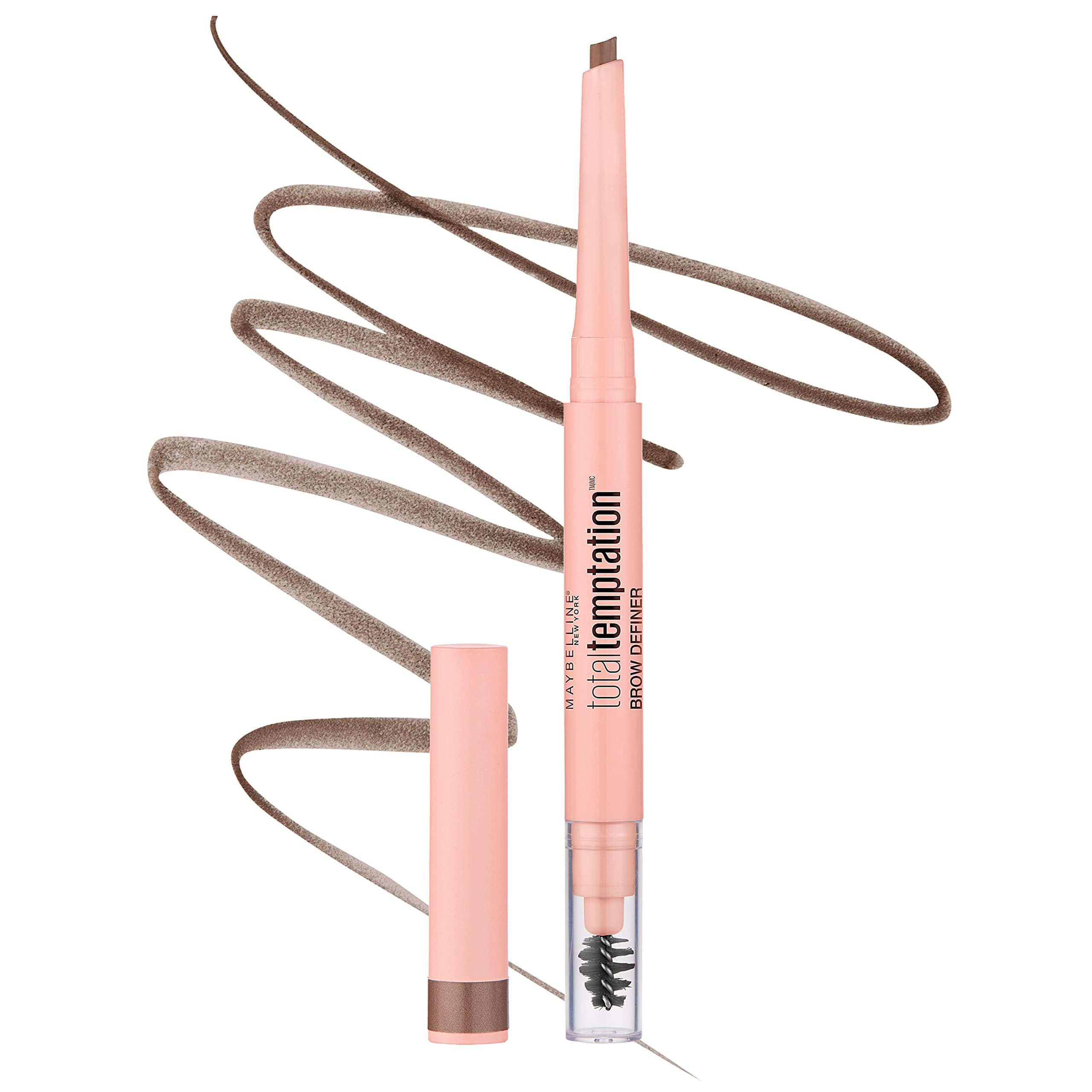Maybelline Total Temptation Eyebrow Definer Pencil, Soft Brown, 0.005 oz.