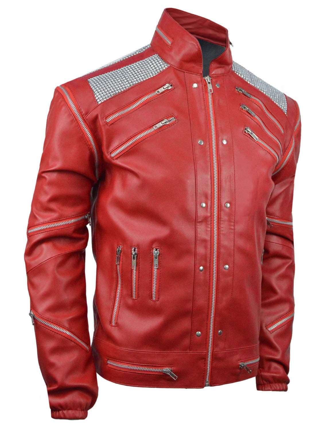 Beat-It Jacket - Red - Faux Leather