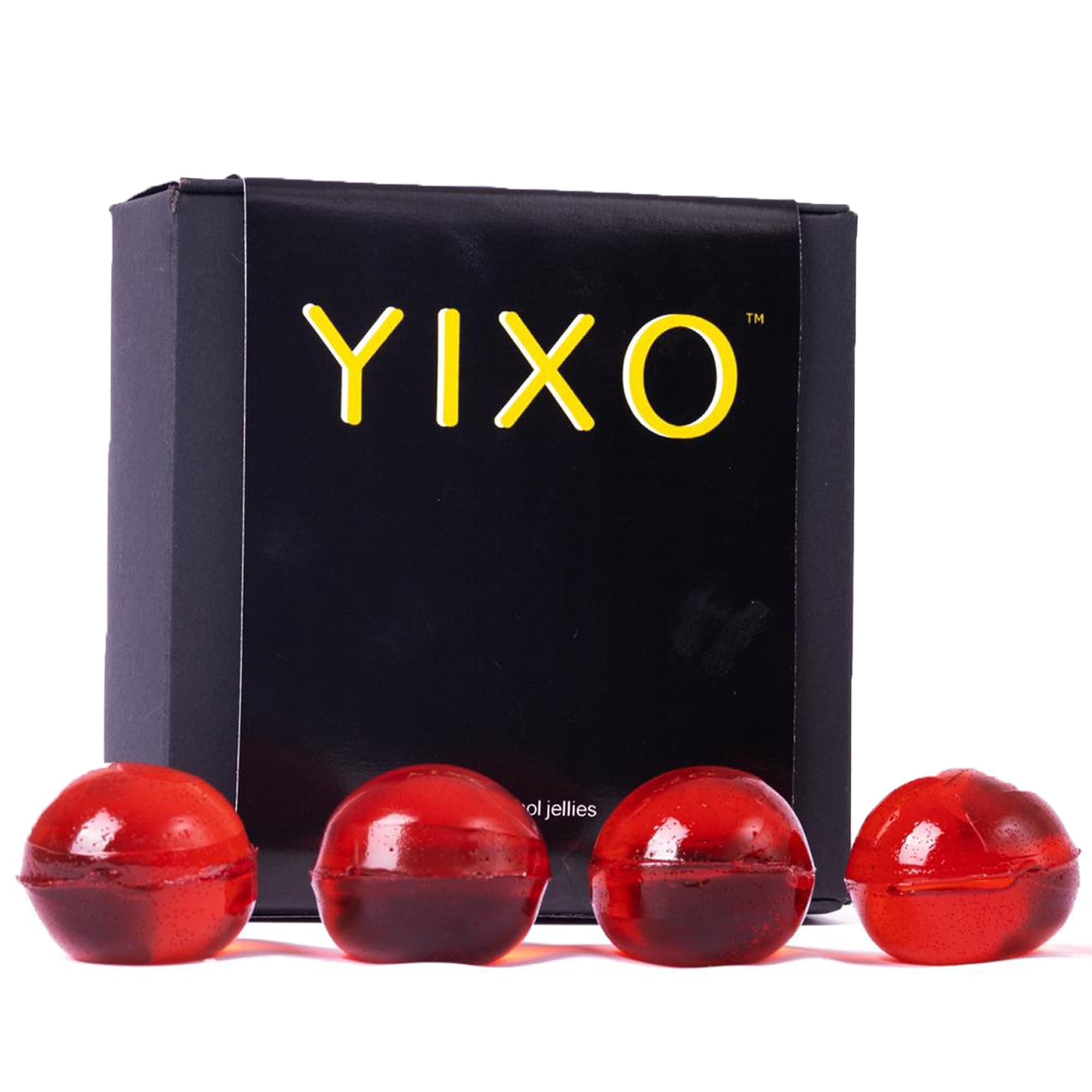 YIXO | Pink Lemonade Flavoured Alcohol Jelly Shot | 25.1% ABV | UK's First Alcohol Bites | Ideal for Sharing, Gifting, and Celebrations | Perfect for Parties, Christmas, Weddings, and Events | 8 x 32g