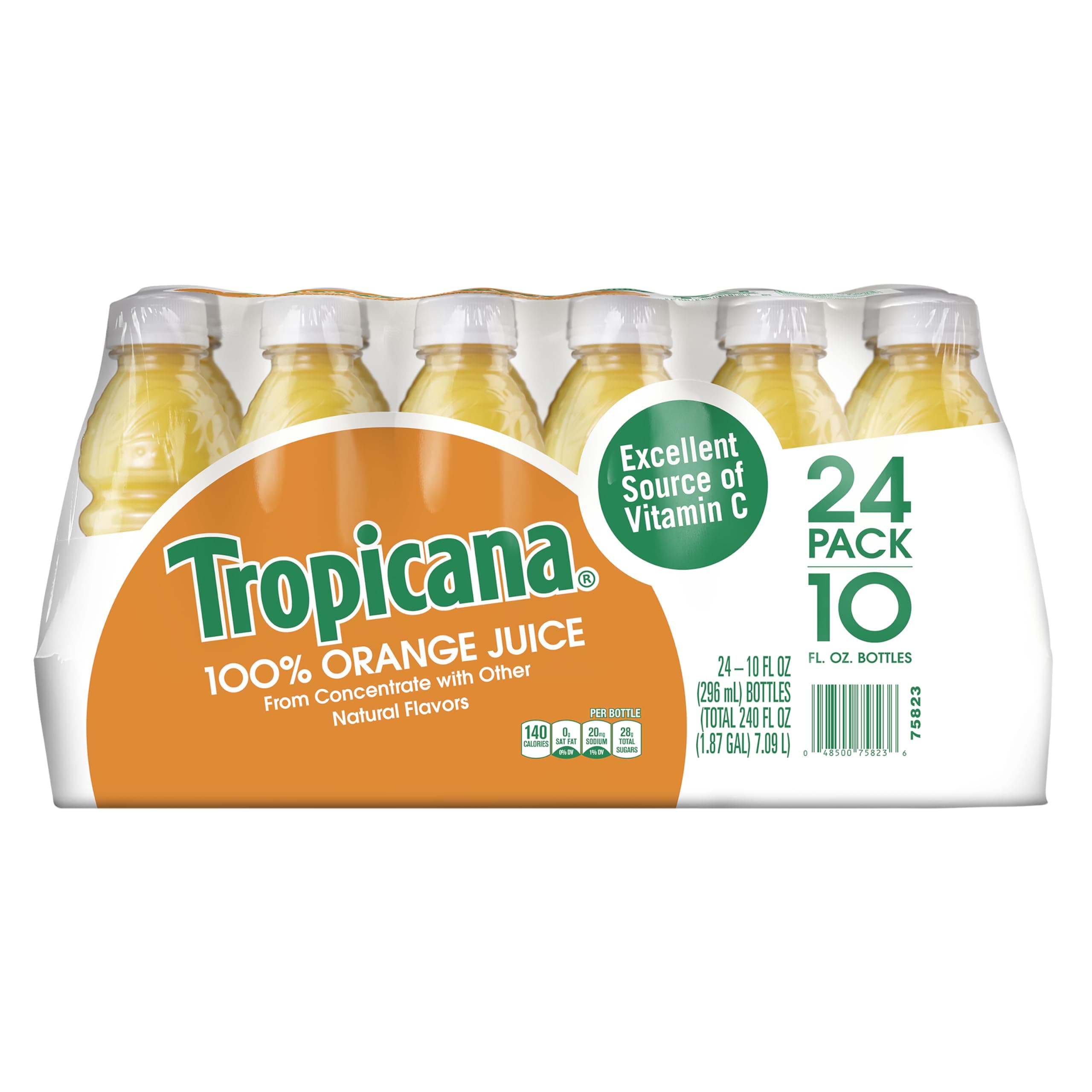 Tropicana 100% Orange Juice - 24/10 oz. bottles
