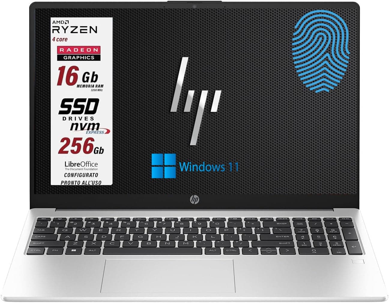 HP 250 G7 15.6" Laptop - Core i5 1.6GHz CPU, 8GB RAM, Windows 10