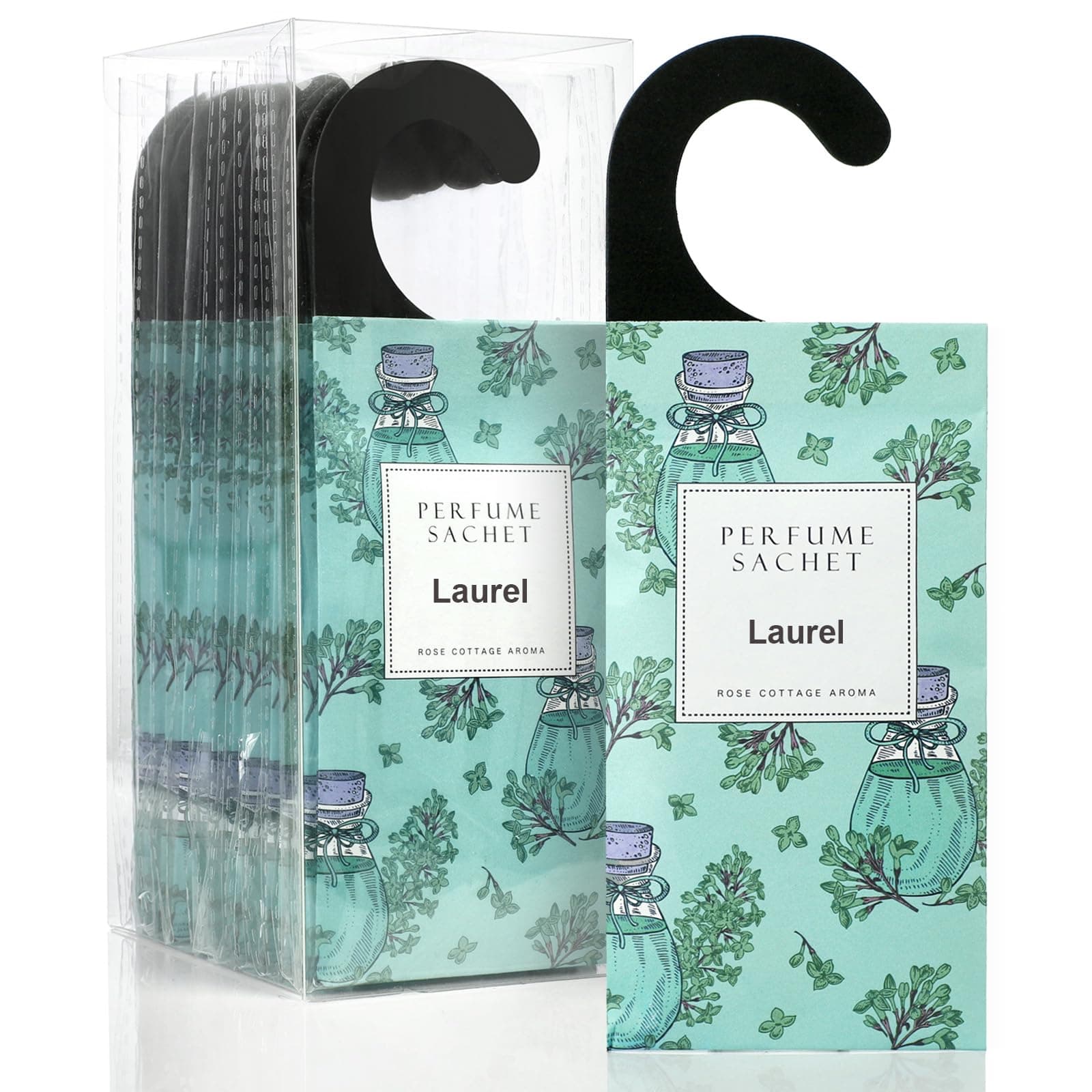 ROSE COTTAGE Large 12 Packs Lilac Hanging Closet Deodorizer Air Freshener Long Lasting Scented Sachets Smell Goods for House