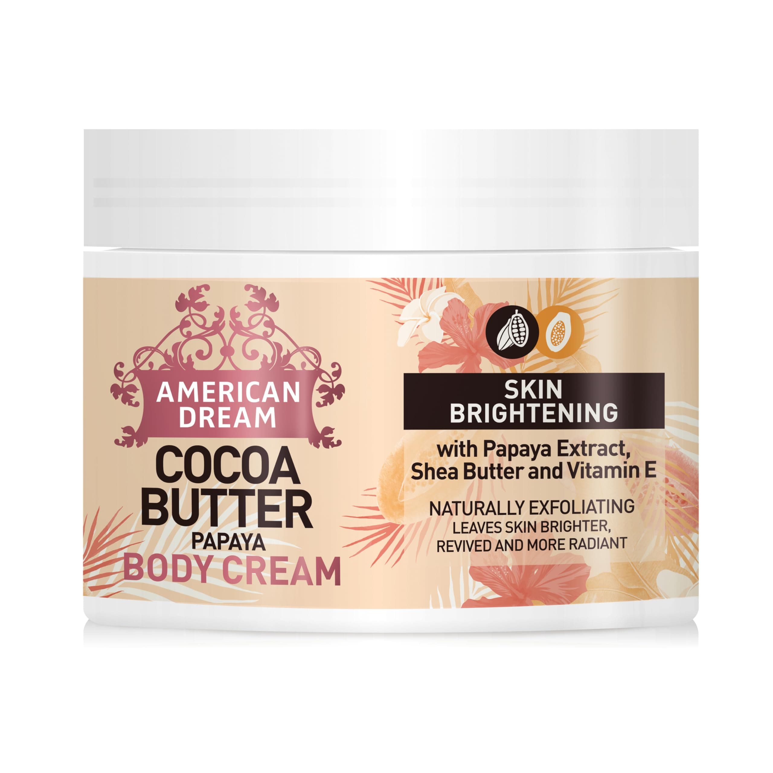 Papaya Butter Body Cream with Papaya Extract, Shea Butter & Vitamin E 500ml