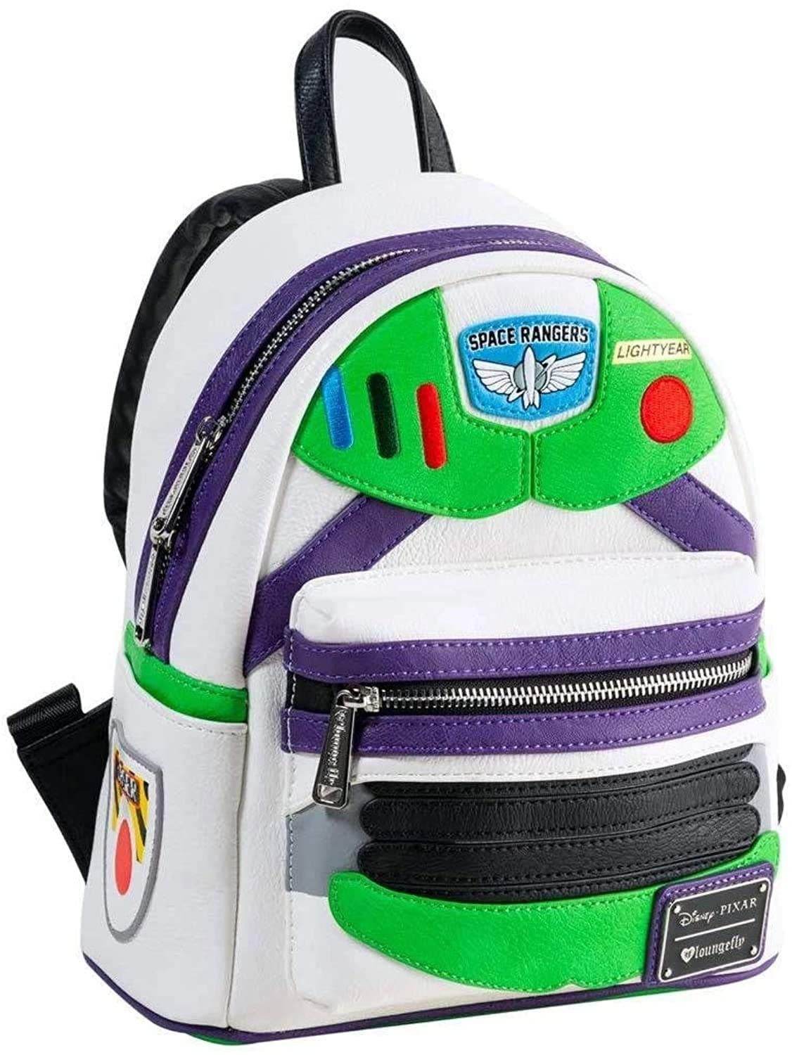 Toy Story Buzz Lightyear Faux Leather Womens Double Strap Shoulder Bag Purse