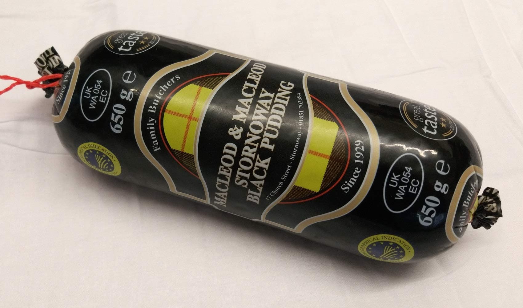 Half Size Original MacLeod and MacLeod Stornoway Black Pudding 650g