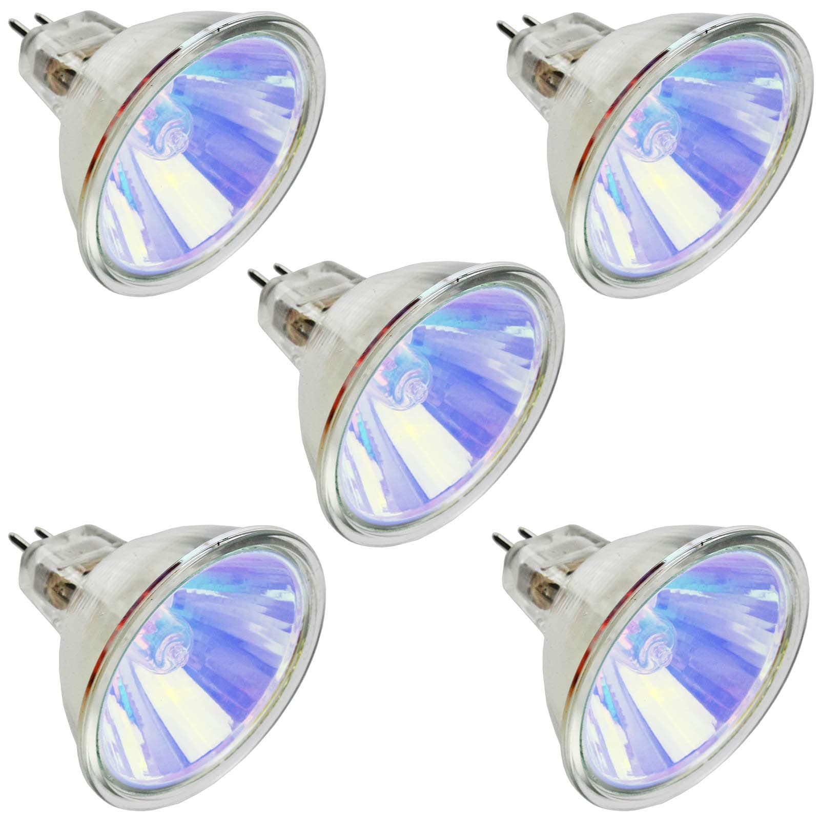 Fireglow Red MR16 Type Light Bulbs For Dimplex Opti-Myst Xenon Amber Lamp Electric Fire (Pack of 5)