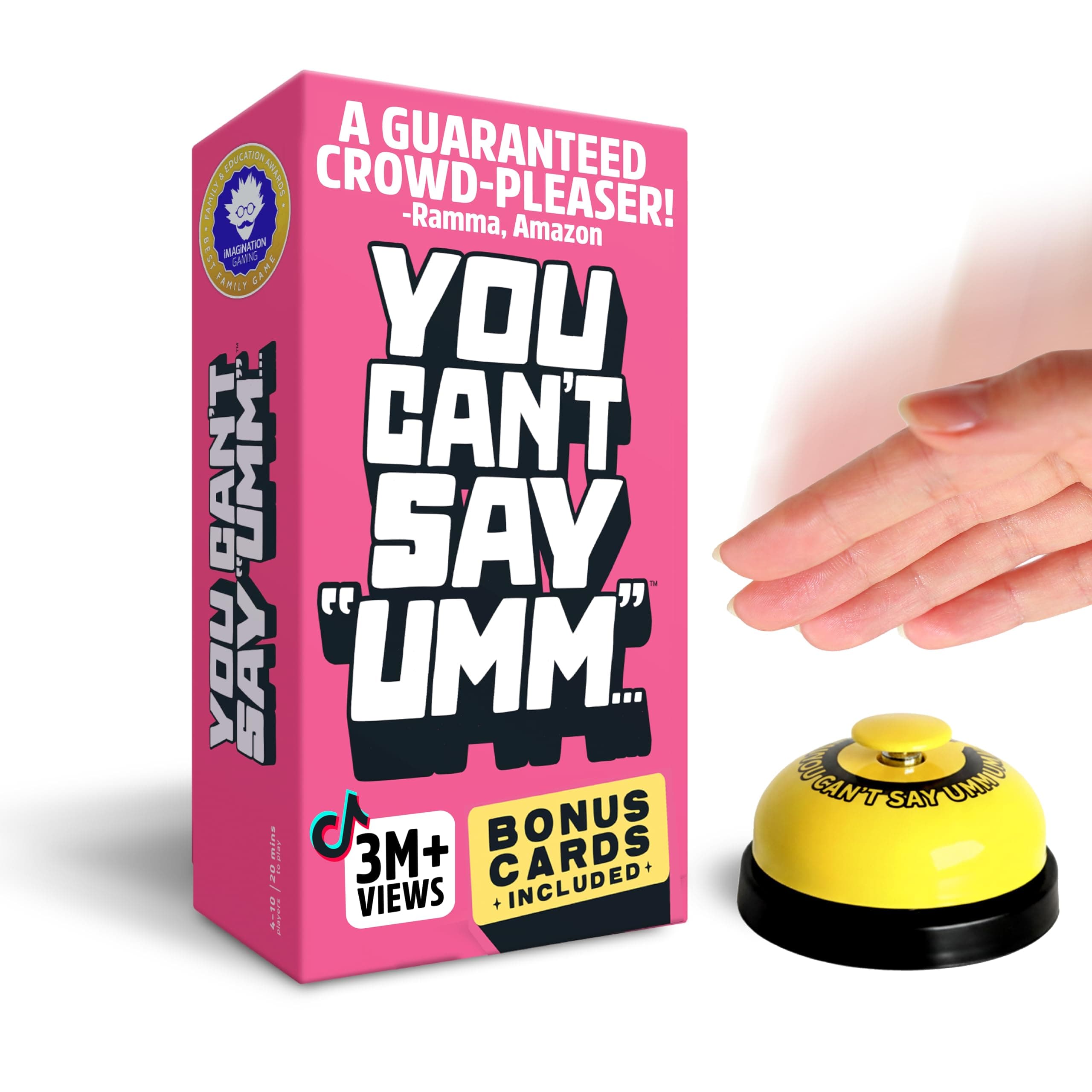 Big Potato You Can't Say UMM: A Party Game for Family and Adults, Fast-Paced Family Word Game, Must Have for Game Night, Bonus Content Included
