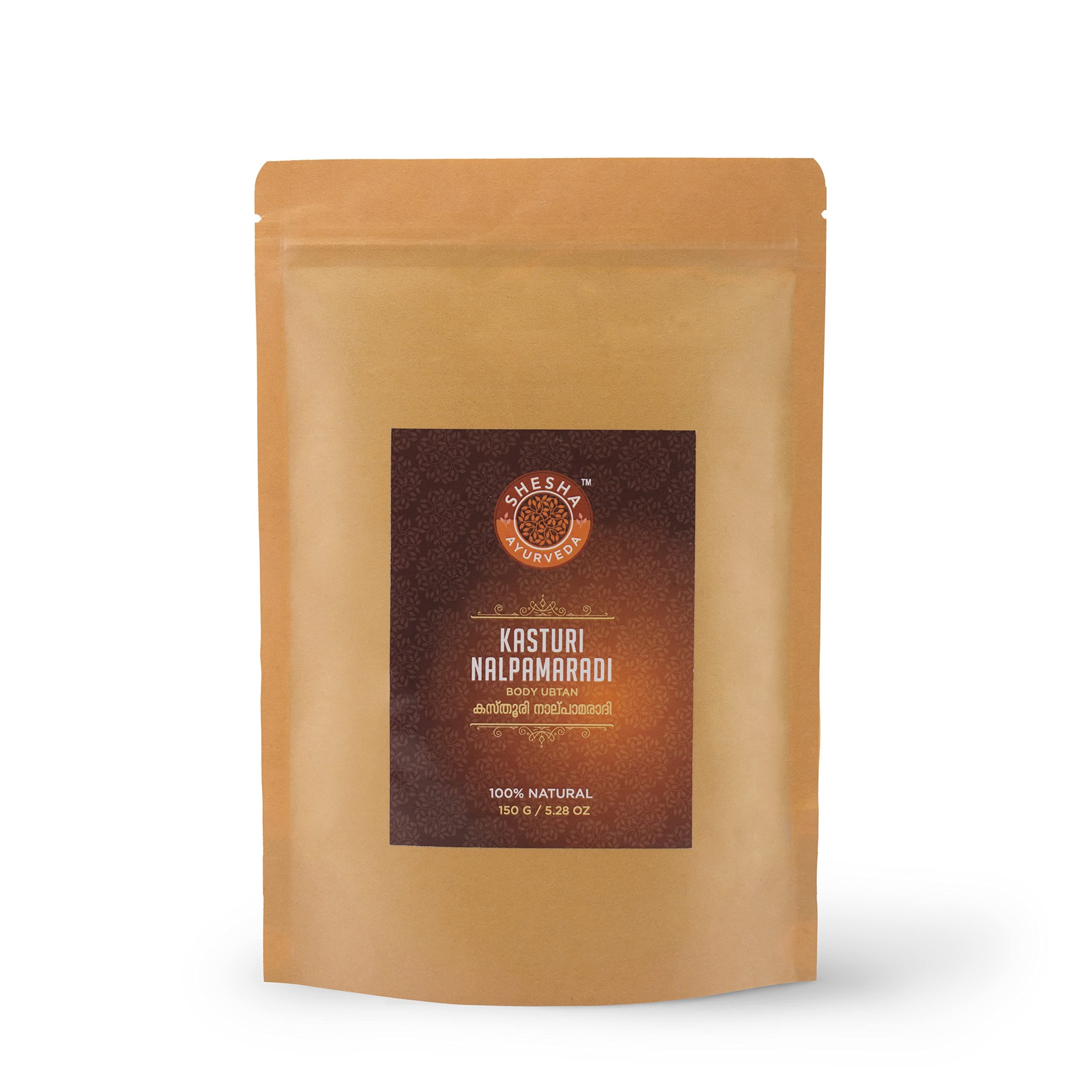 SHESHA AYURVEDA Kasturi Nalpamaradi Body Ubtan with Musk Turmeric for Bridal Glow and Tan Removal 150gm