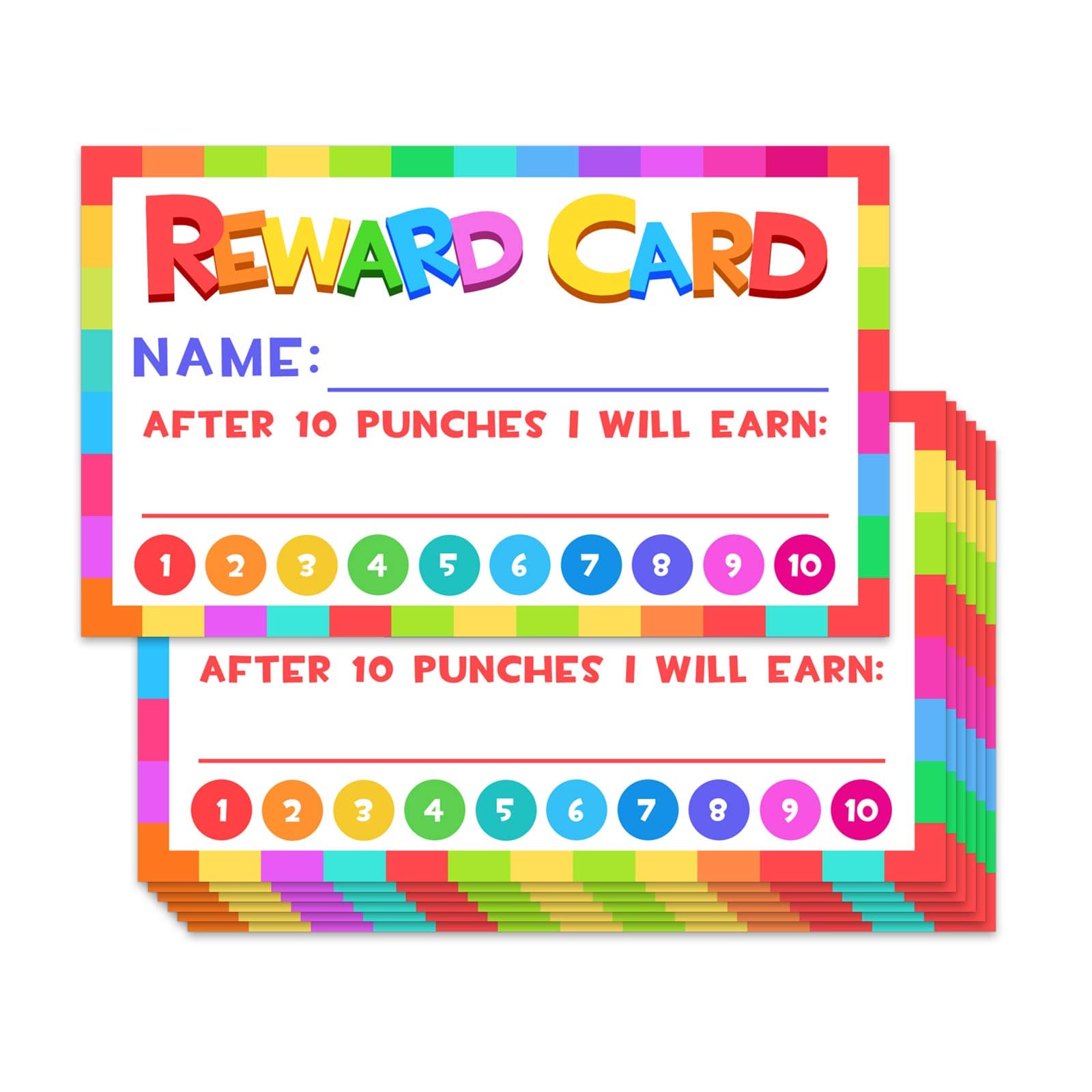 Punch Cards for Classroom, 208 Pack Kids Behavior Reward & Loyalty Cards, Best Behavior Chart