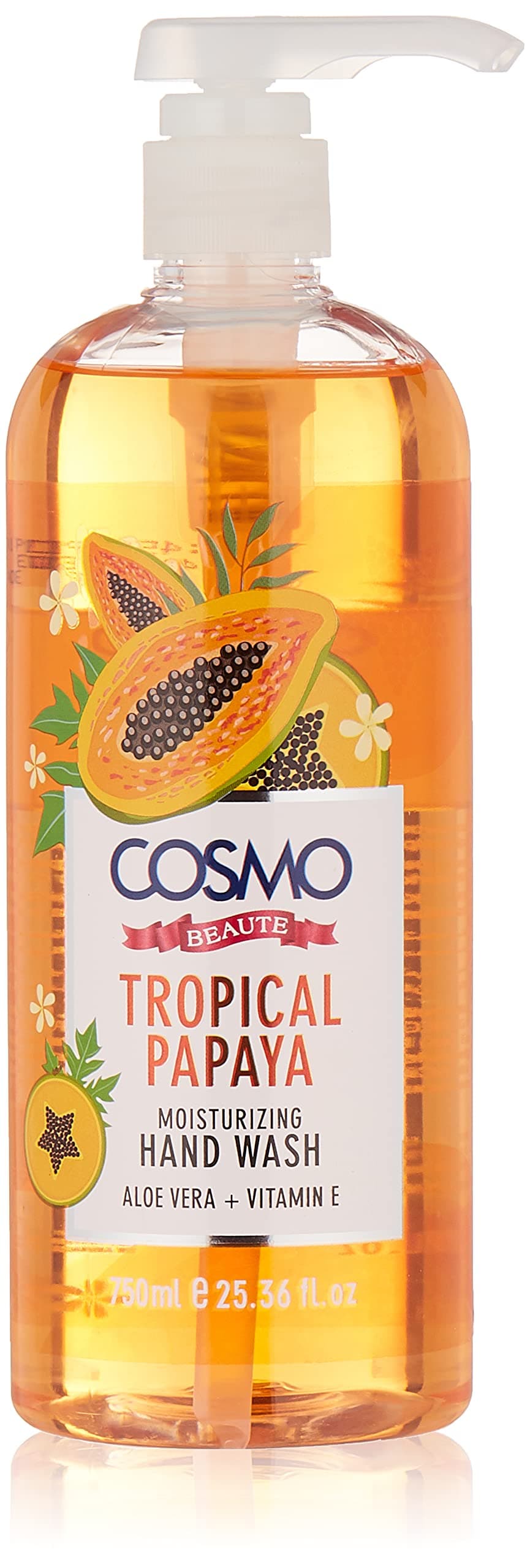 Cosmo Beauty Hand Wash Tropical Papaya, 750Ml