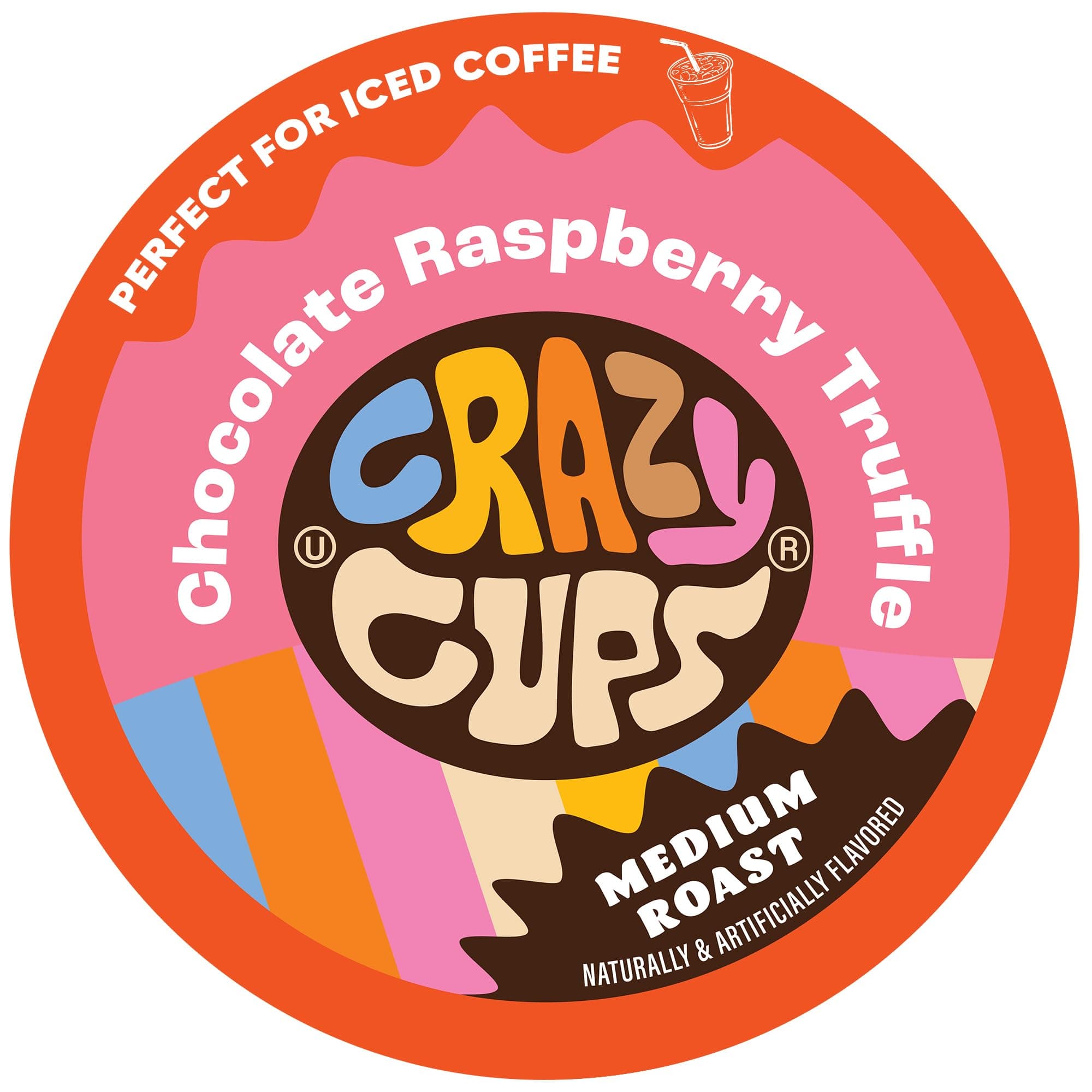 Flavored Coffee for Keurig K-Cup Machines, Chocolate Raspberry Truffle, Hot or Iced Drinks, 22 count Single Serve, Recyclable Pods(Pack of 1)