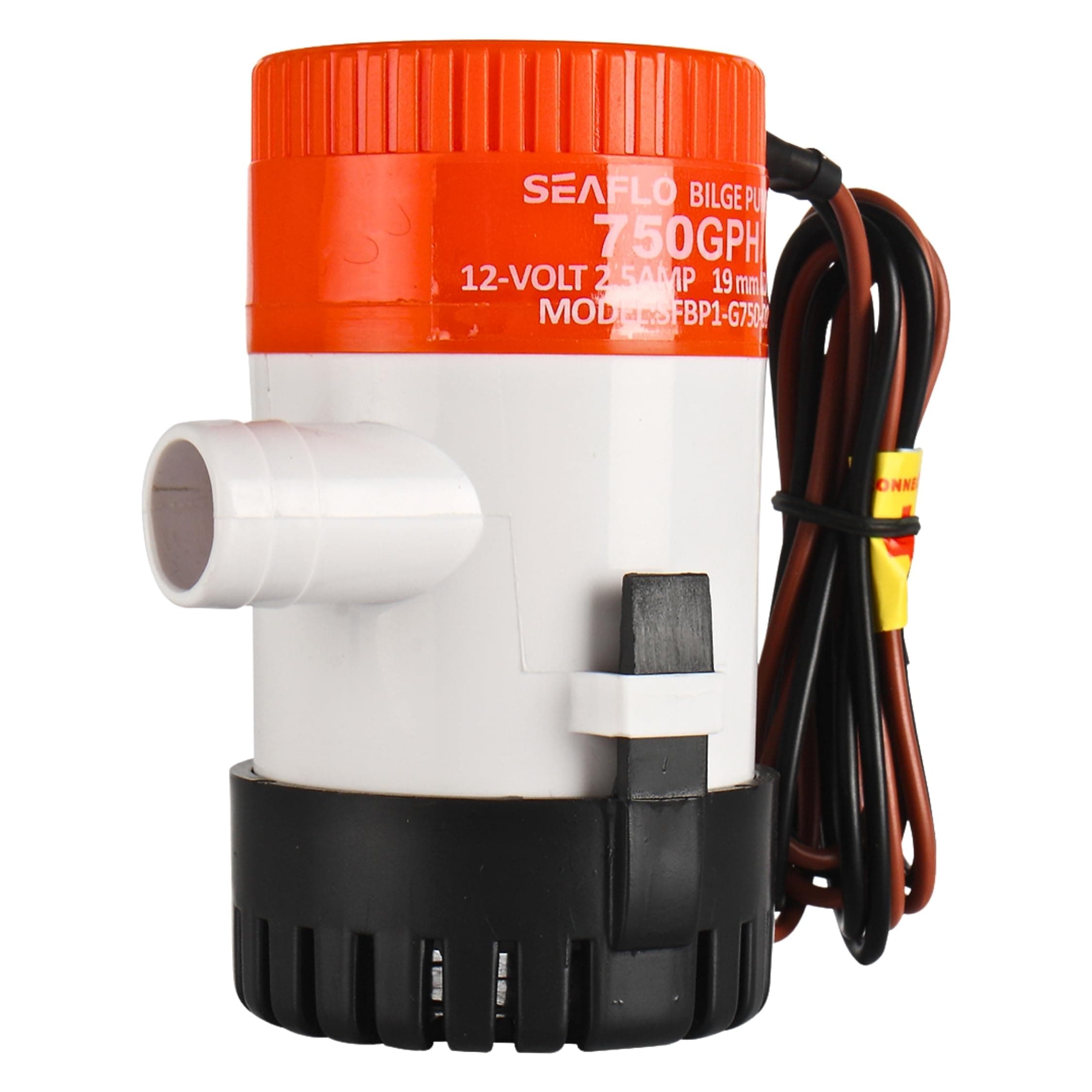 01 Series 750 GPH Bilge Pump – 12V, 3/4" Outlet, Marine Submersible Pump with Anti-Airlock Protection, CE & Rohs Certified, 4-Year Warranty | Reliable for Boats and Marine Applications